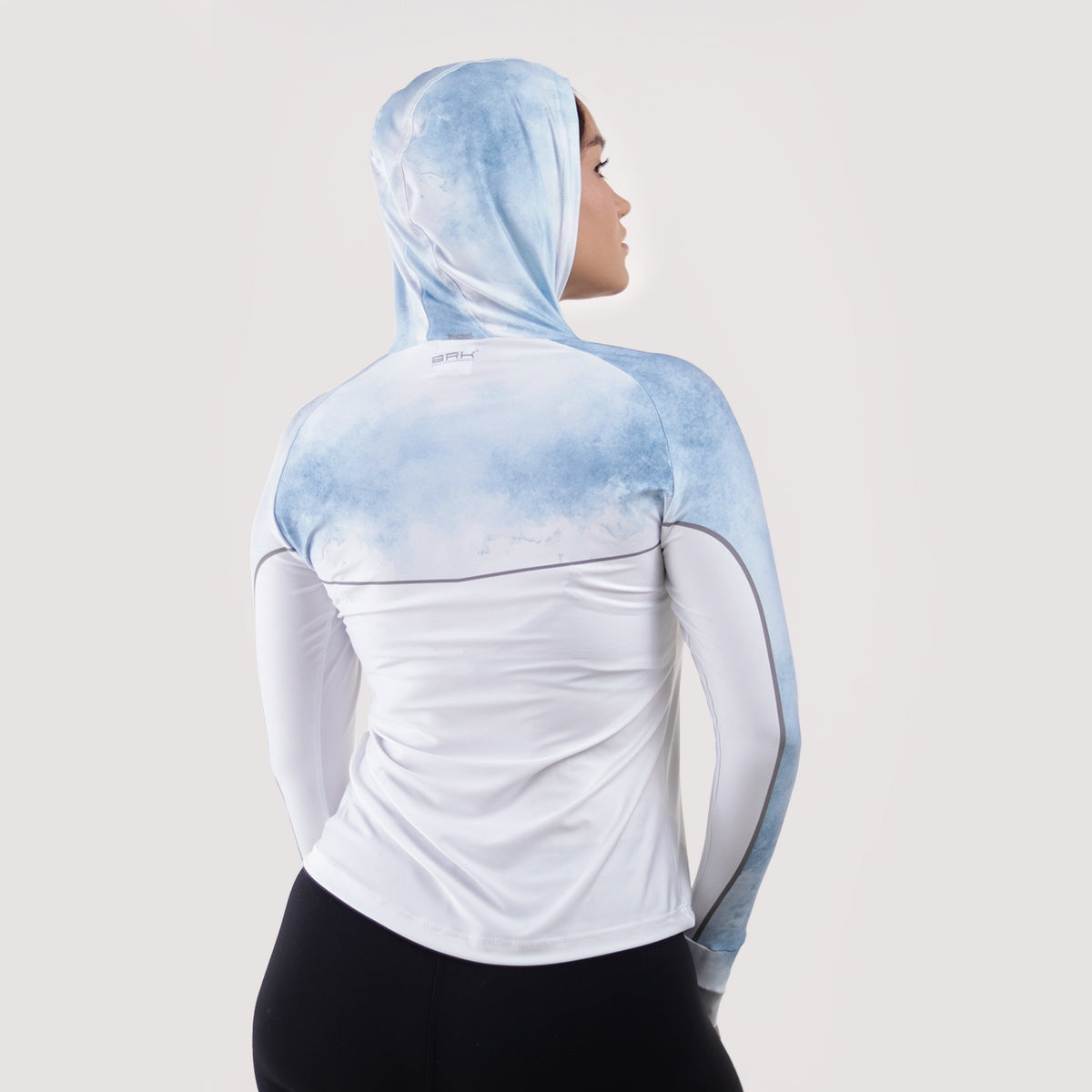 Camisa de Pesca Feminina Brk com Capuz Hybrid Snow com Proteção Solar UV50+ - Brk Fishing