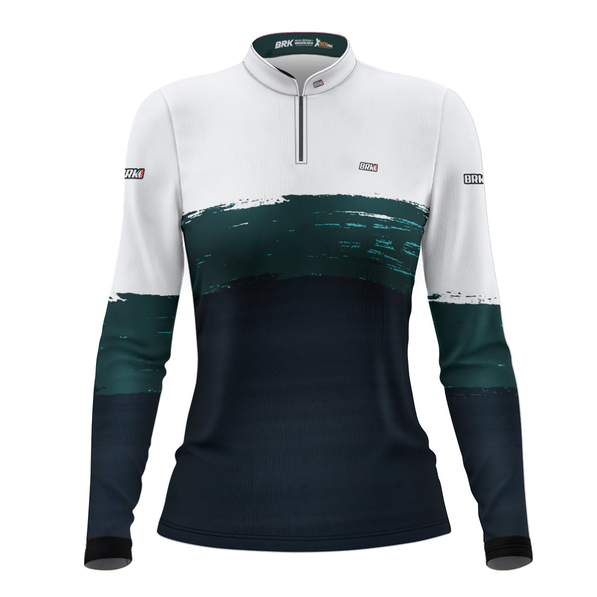 Camisa de Pesca Feminina Brk Grounge White com Proteção Solar UV50+ - Brk Fishing