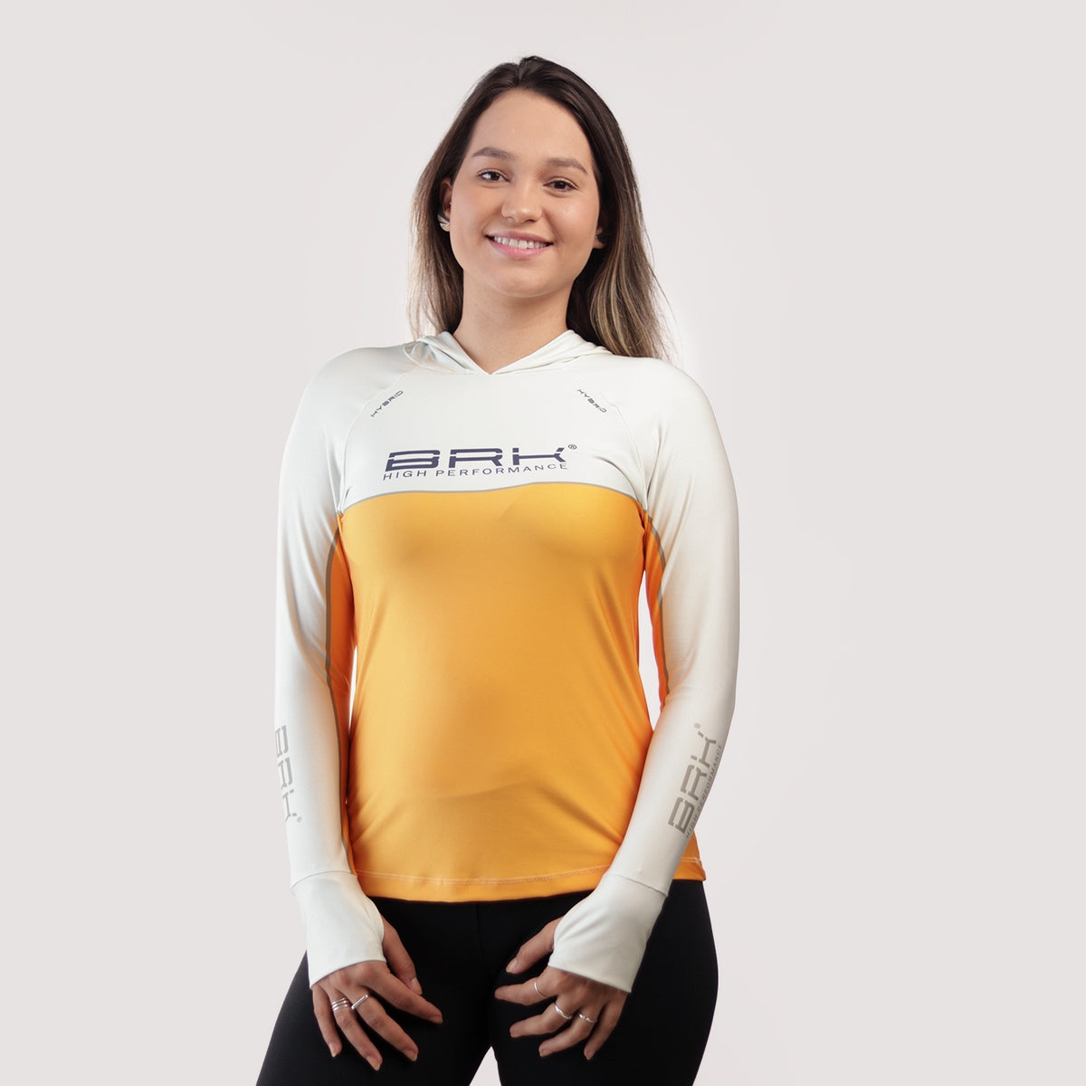 Camisa de Pesca Feminina Brk com Capuz Hybrid Off Lure com Proteção Solar UV50+ - Brk Fishing