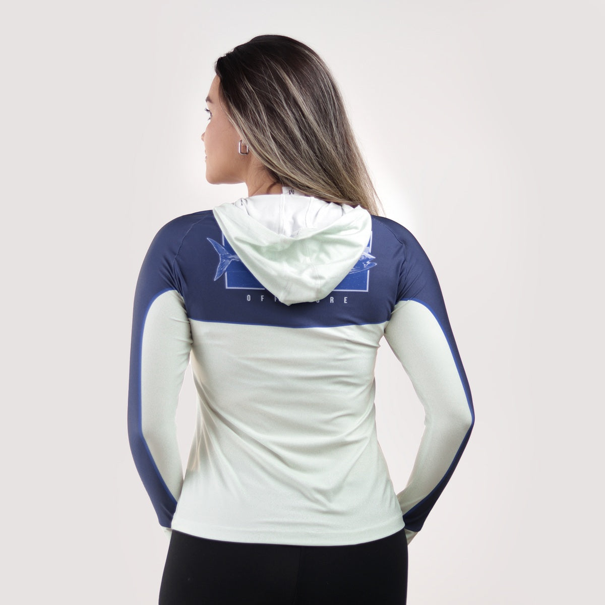Camisa de Pesca Feminina Brk com Capuz Hybrid Off Shore com Proteção Solar UV50+ - Brk Fishing
