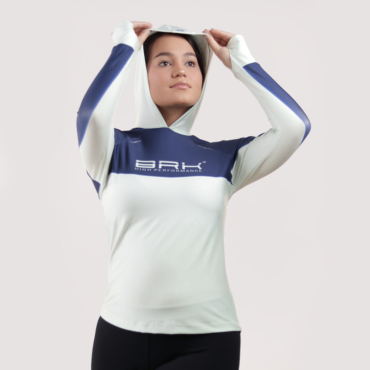Camisa de Pesca Feminina Brk com Capuz Hybrid Off Shore com Proteção Solar UV50+ - Brk Fishing