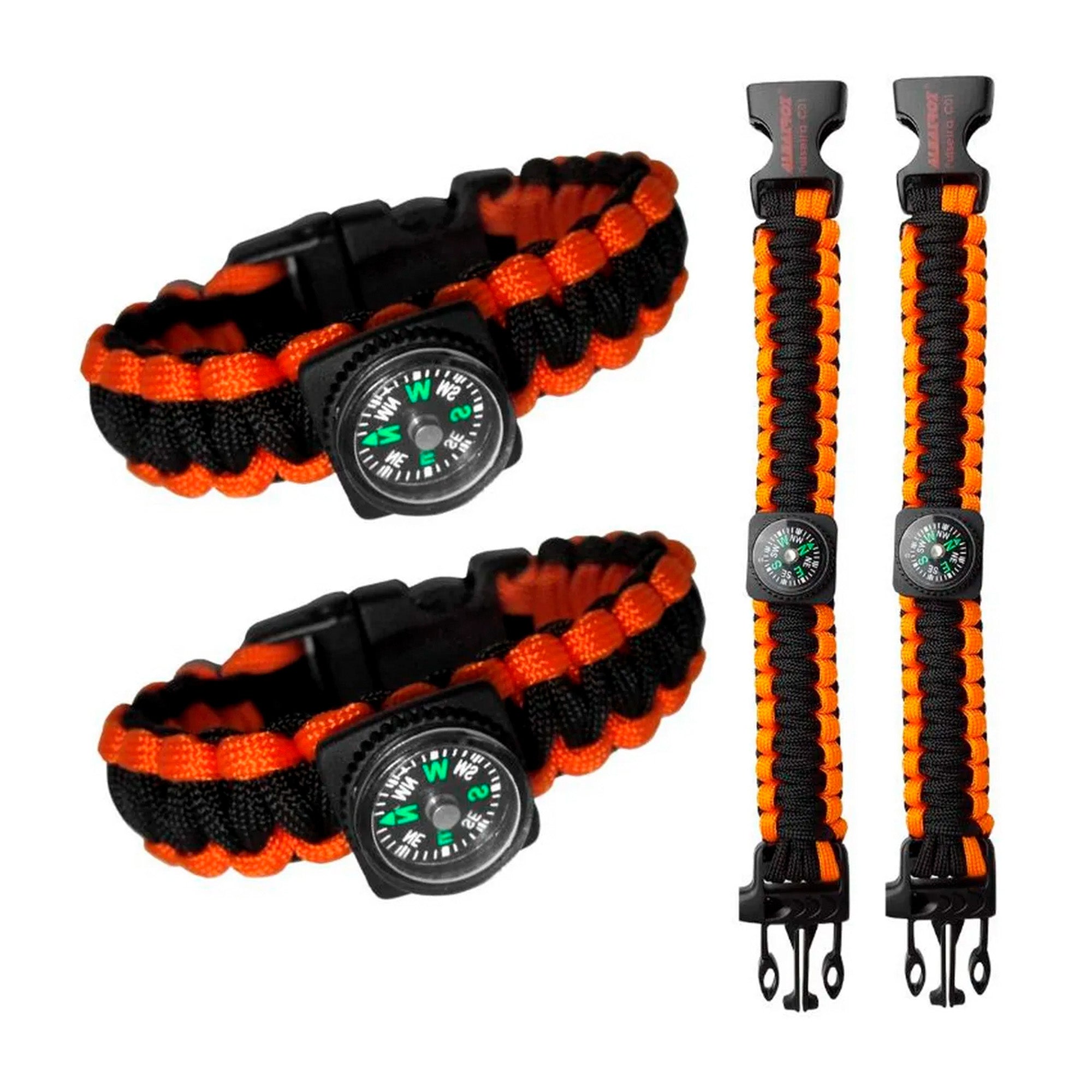 Kit de Pulseiras Paracord com Bússola Albatroz - Brk Fishing