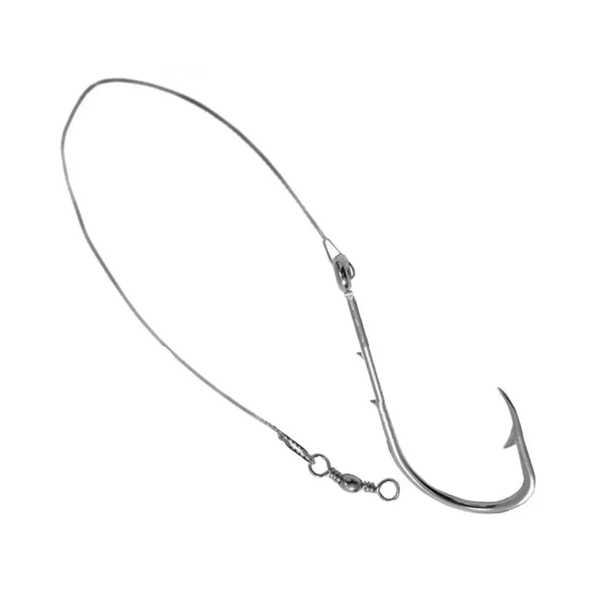 Kit de Anzol Encastoado 4330 Com Cabo de Aço Albatroz - Brk Fishing