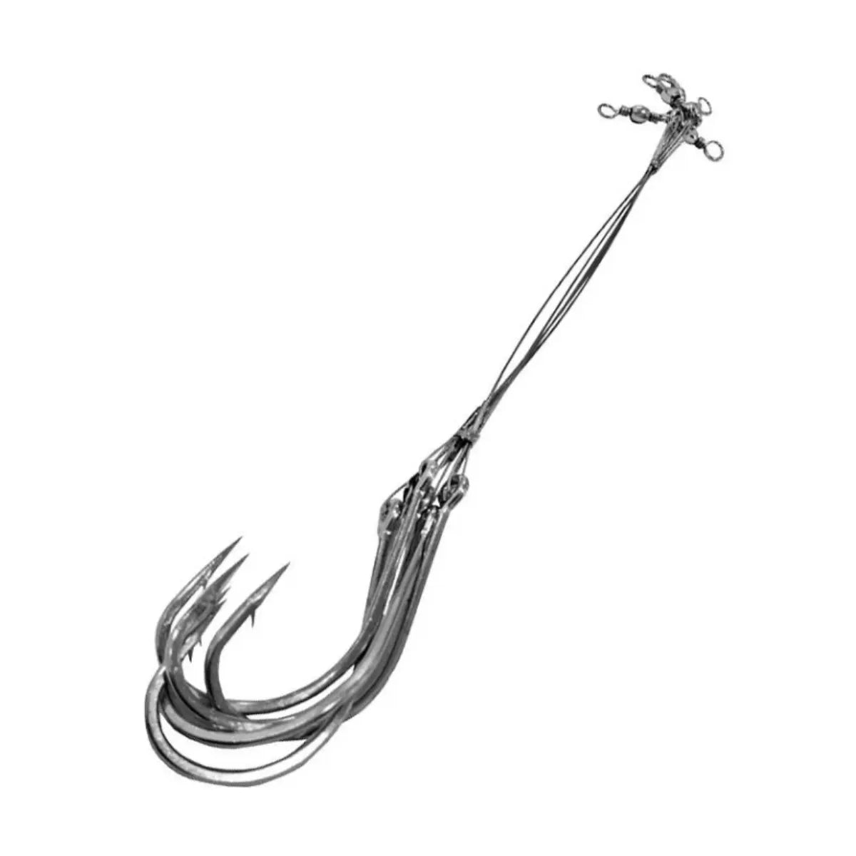 Kit de Anzol Encastoado 4330 Com Cabo de Aço Albatroz - Brk Fishing