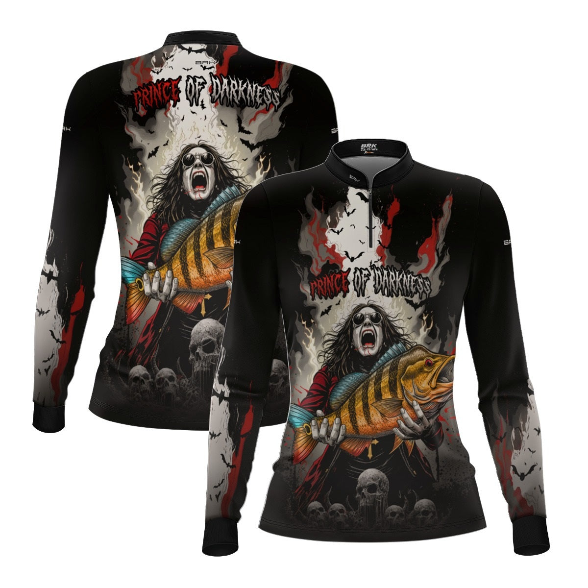 Camisa de Pesca Feminina Brk Ozzy Osbourne com Proteção UV50 - Brk Fishing