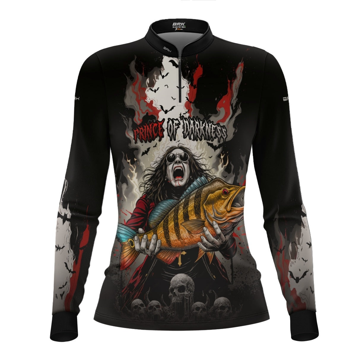 Camisa de Pesca Feminina Brk Ozzy Osbourne com Proteção UV50 - Brk Fishing
