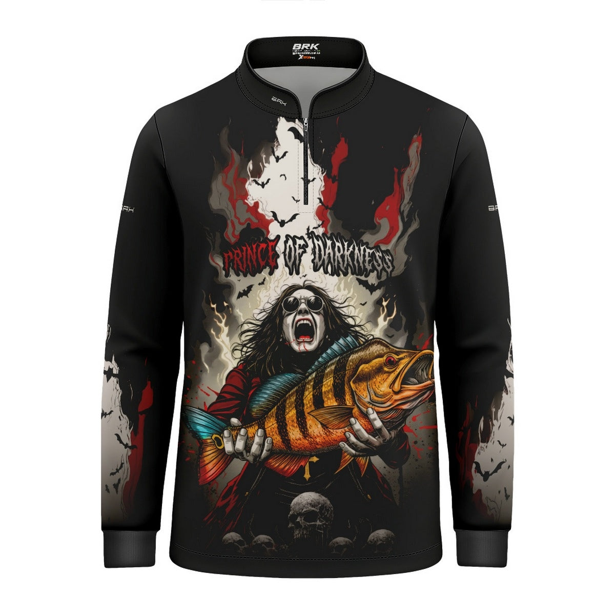 Camisa de Pesca Infantil Brk Ozzy Osbourne com Proteção UV50 - Brk Fishing