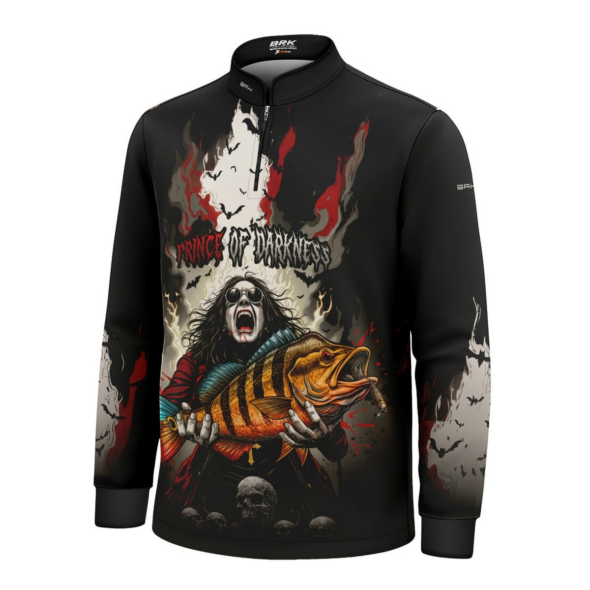 Camisa de Pesca Infantil Brk Ozzy Osbourne com Proteção UV50 - Brk Fishing