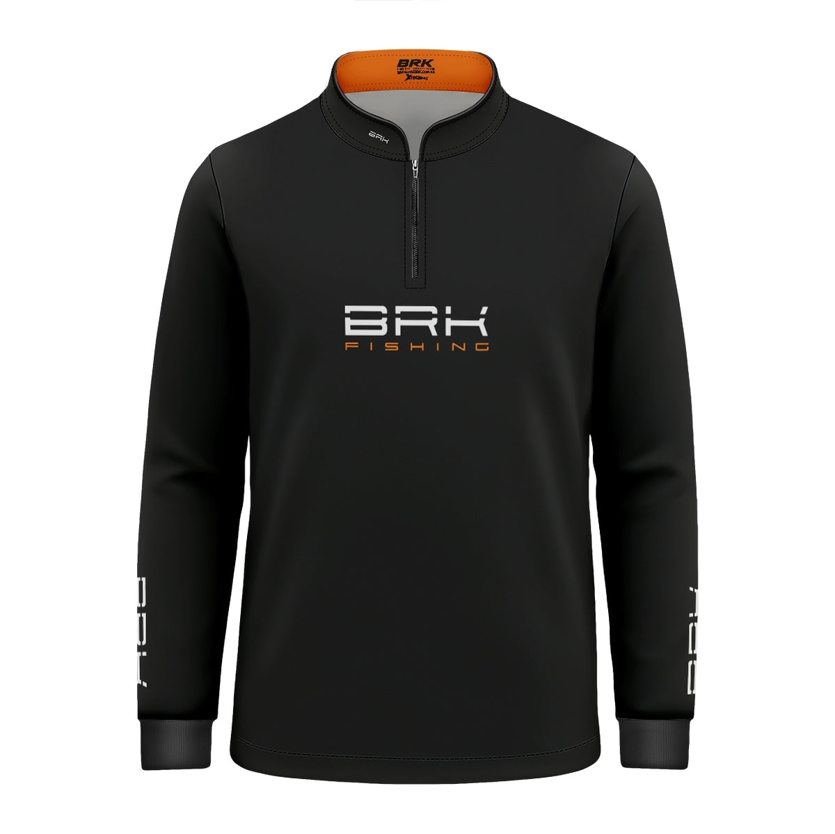 Camisa de Pesca Infantil Brk Azul Halloween Esqueleto Pescador com Proteção UV50 - Brk Fishing