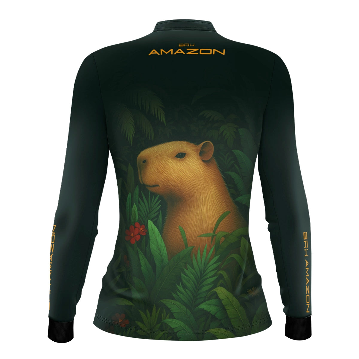 Camisa de Pesca Feminina Brk Amazon Capivara com Proteção UV50 Brk Fishing