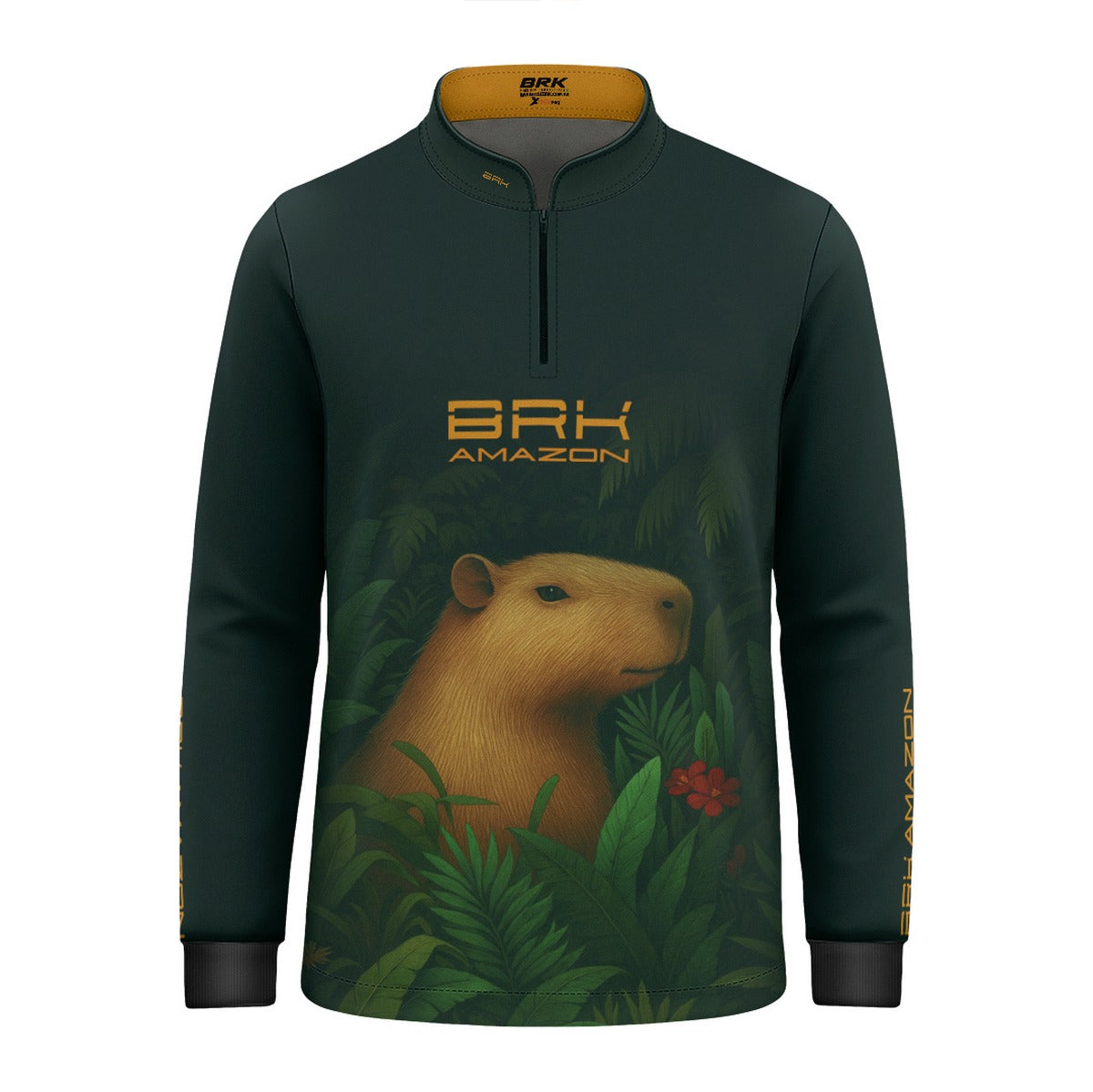 Camisa de Pesca Infantil Brk Amazon Capivara com Proteção UV50 - Brk Fishing