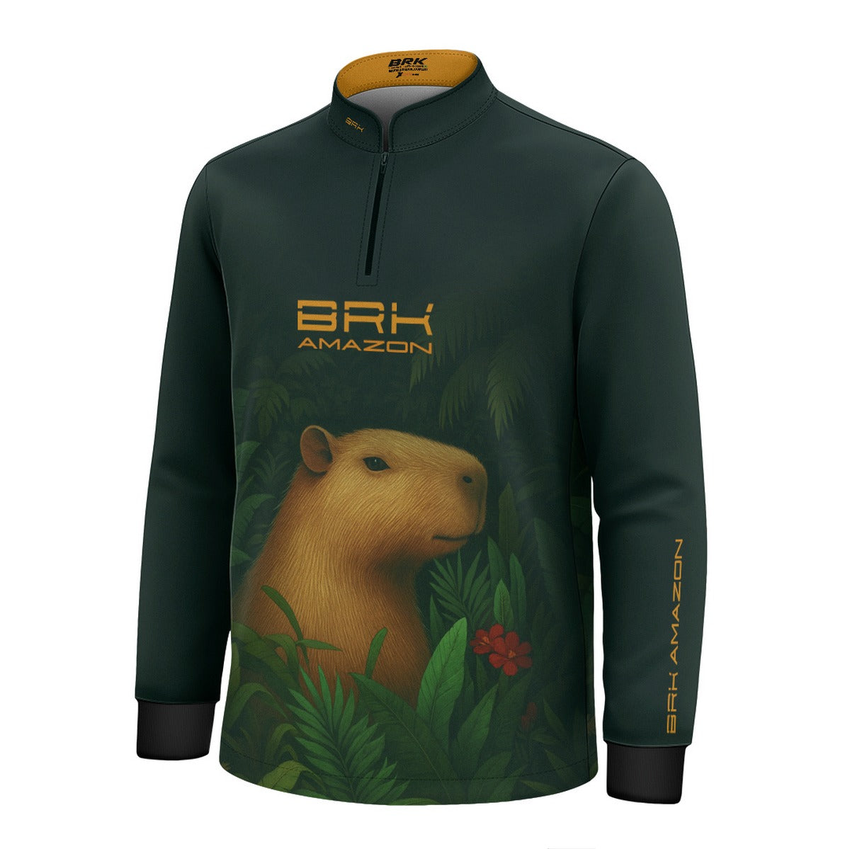 Camisa de Pesca Infantil Brk Amazon Capivara com Proteção UV50 - Brk Fishing