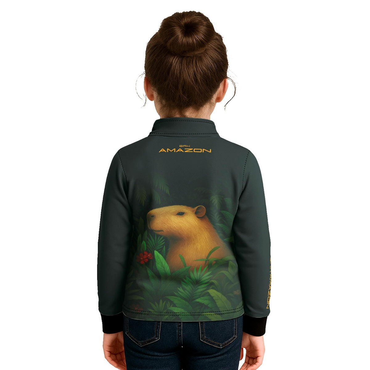 Camisa de Pesca Infantil Brk Amazon Capivara com Proteção UV50 - Brk Fishing