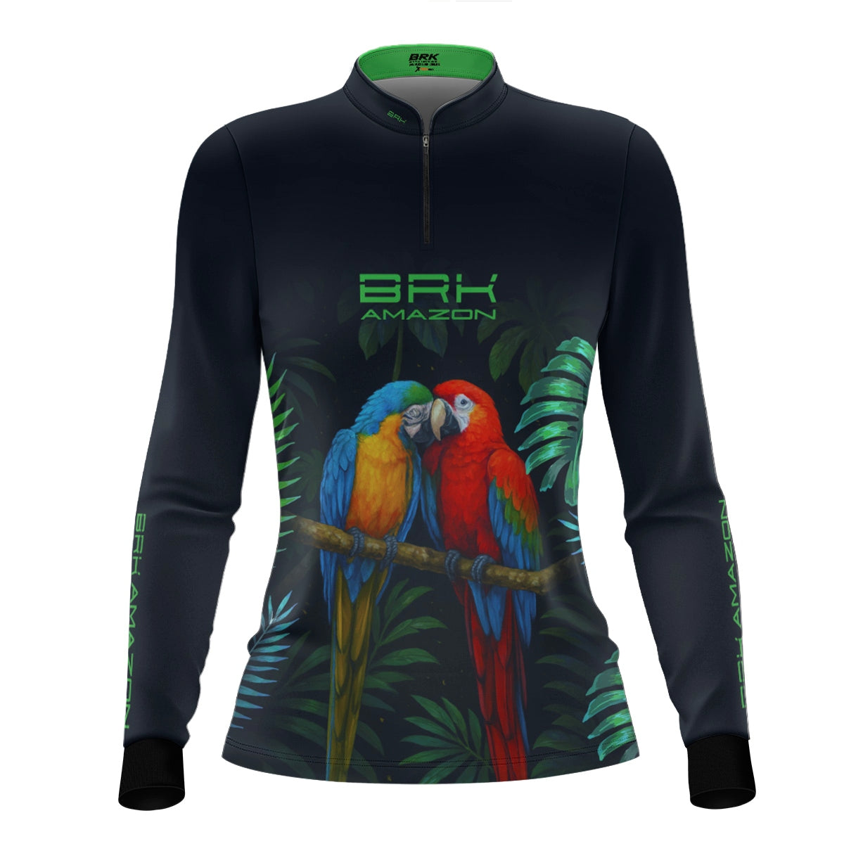 Camisa de Pesca Feminina Brk Amazon Casal de Araras com Proteção UV50 Brk Fishing