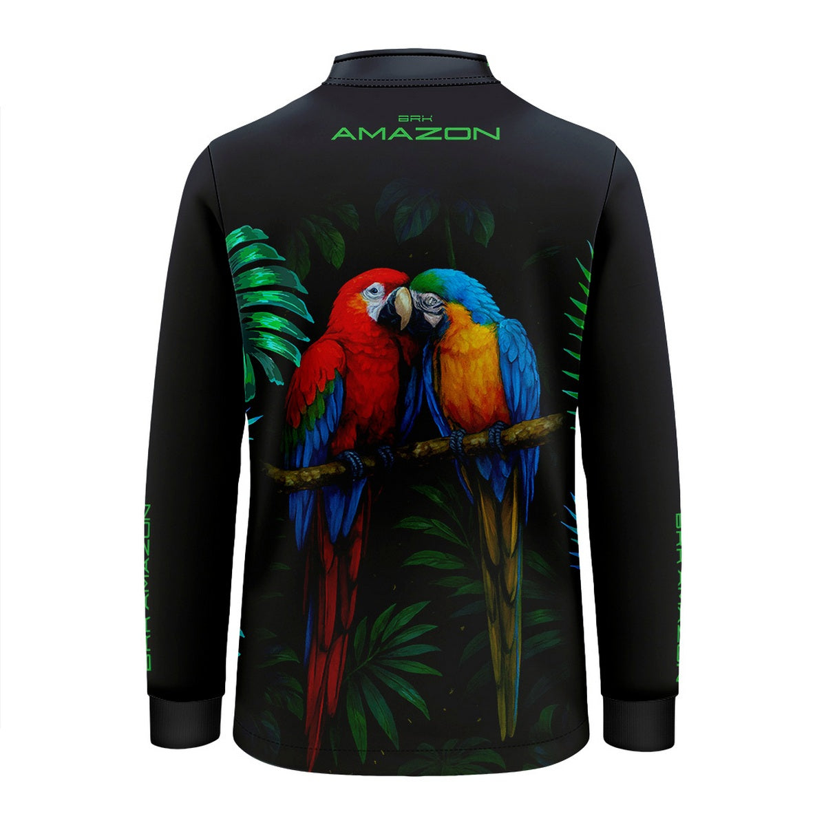 Camisa de Pesca Infantil Brk Amazon Casal de Araras com Proteção UV50 - Brk Fishing