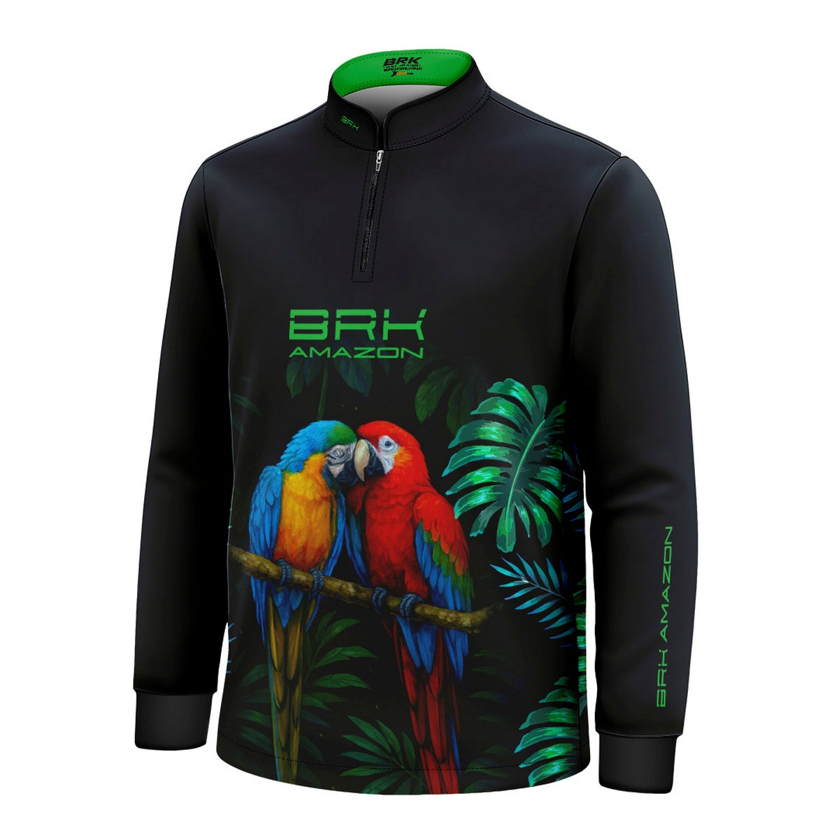 Camisa de Pesca Infantil Brk Amazon Casal de Araras com Proteção UV50 - Brk Fishing