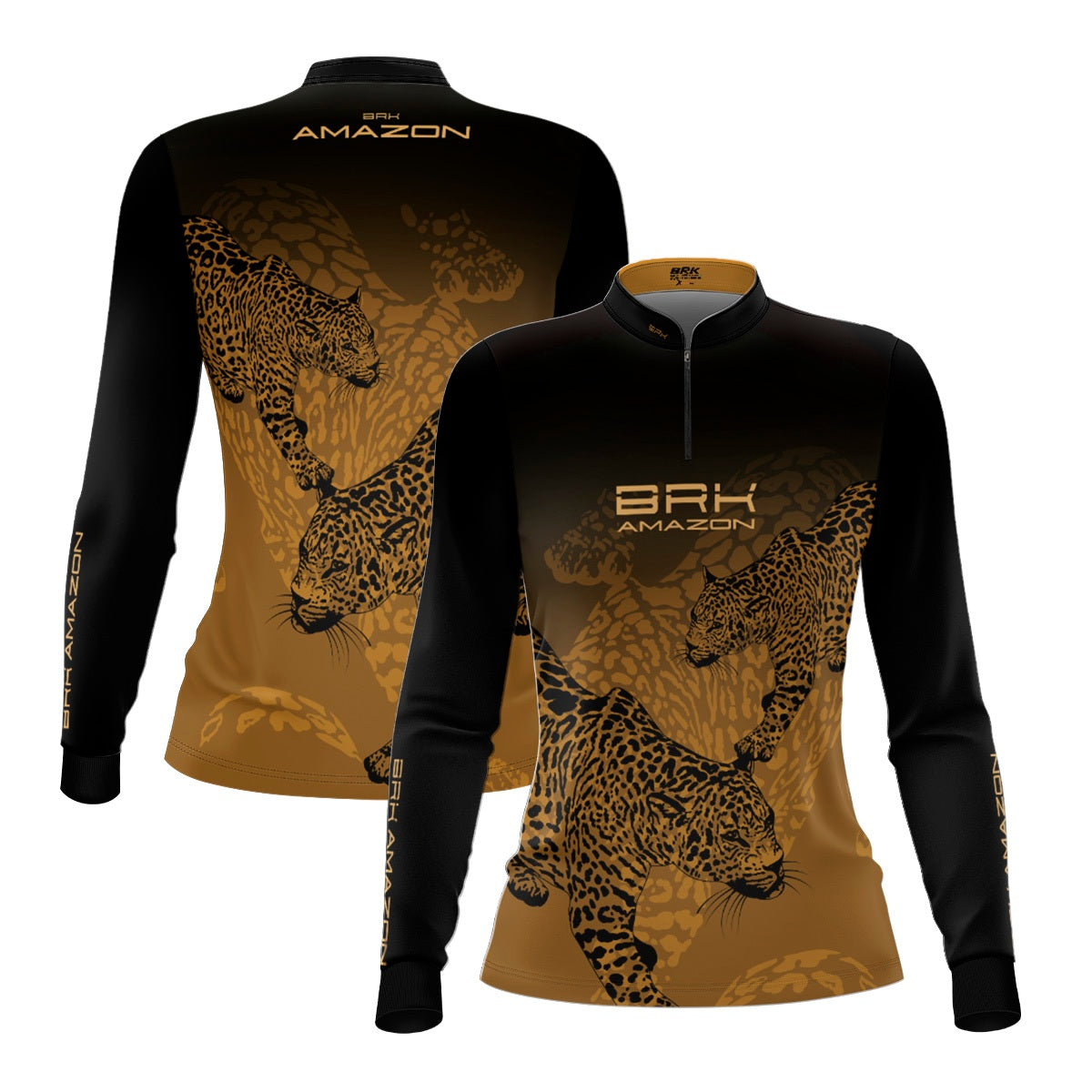 Camisa de Pesca Feminina Brk Amazon Onça com Proteção UV50 Brk Fishing