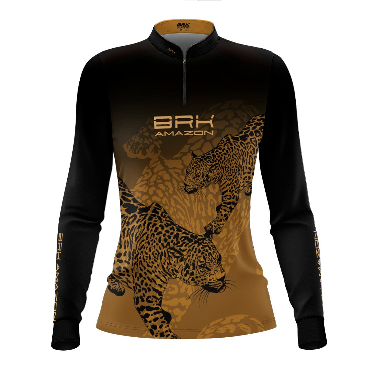 Camisa de Pesca Feminina Brk Amazon Onça com Proteção UV50 Brk Fishing
