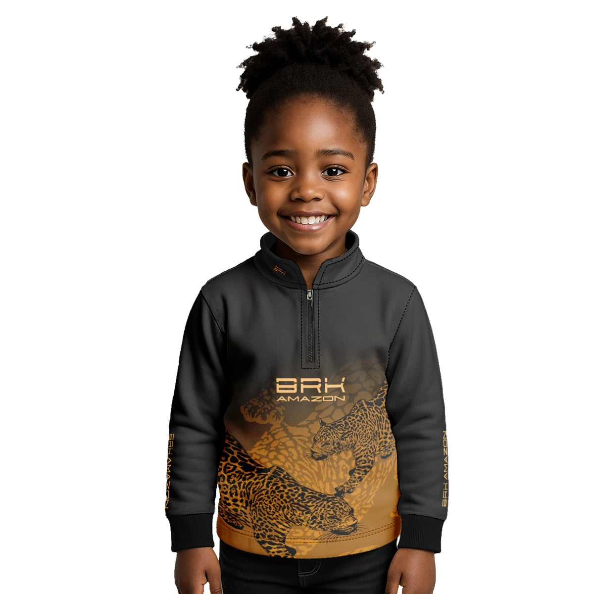Camisa de Pesca Infantil Brk Amazon Onça com Proteção UV50 - Brk Fishing