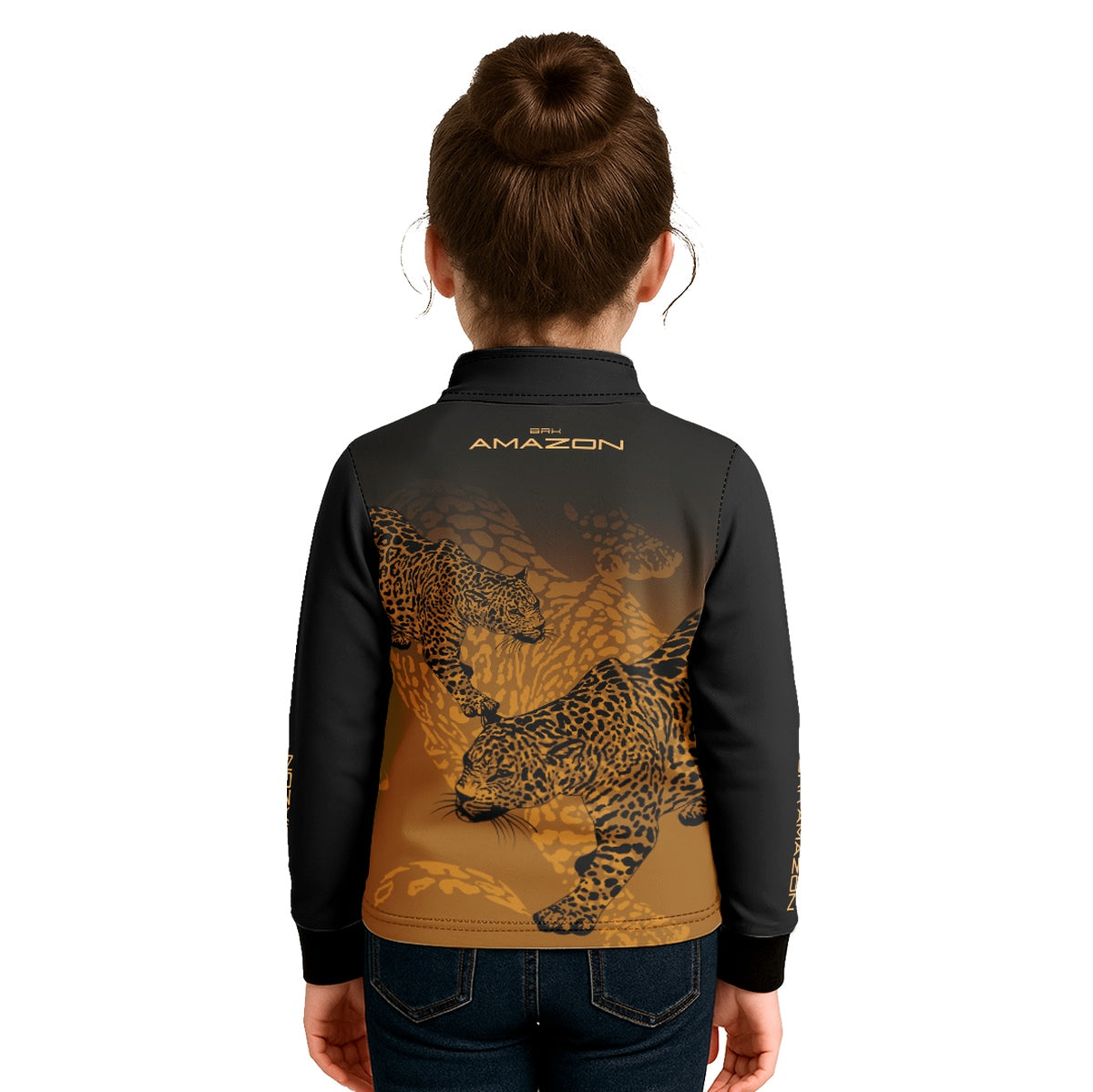 Camisa de Pesca Infantil Brk Amazon Onça com Proteção UV50 - Brk Fishing