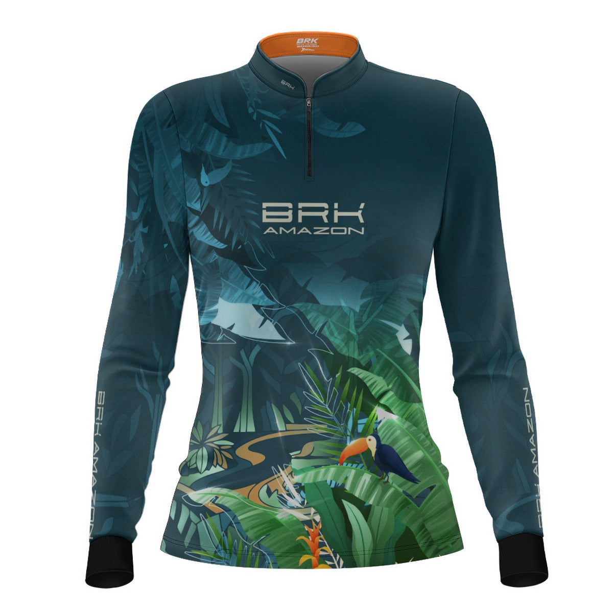 Camisa de Pesca Feminina Brk Amazon Fauna e Flora com Proteção UV50 Brk Fishing