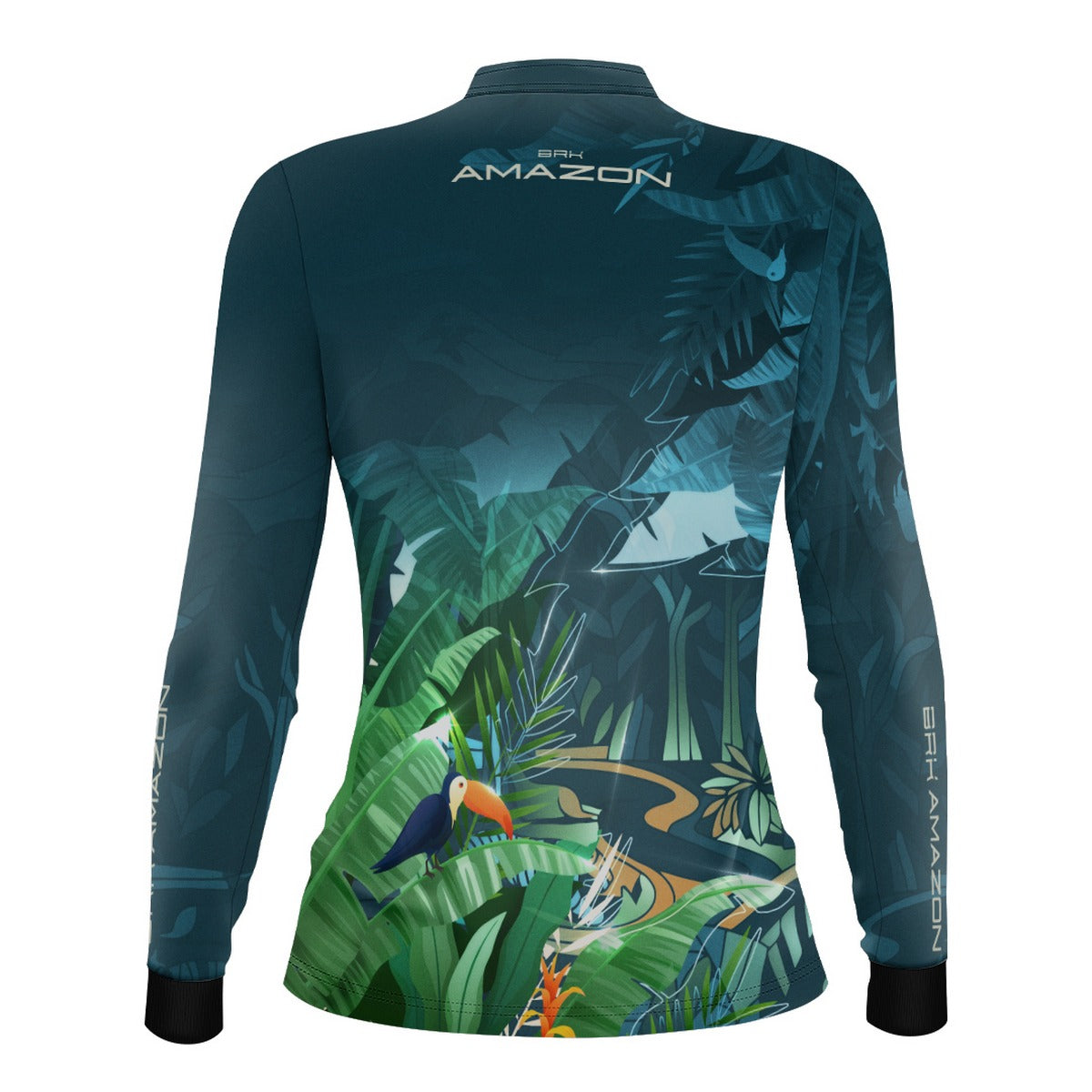 Camisa de Pesca Feminina Brk Amazon Fauna e Flora com Proteção UV50 Brk Fishing