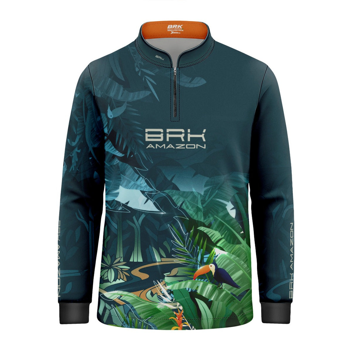 Camisa de Pesca Infantil Brk Amazon Fauna e Flora com Proteção UV50 - Brk Fishing