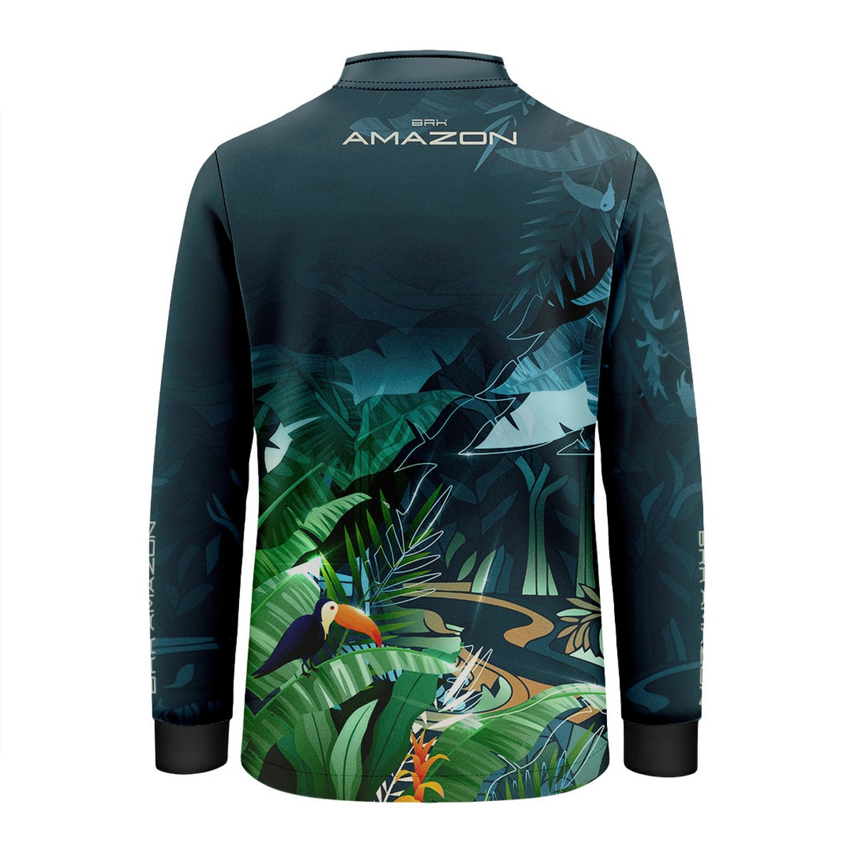 Camisa de Pesca Infantil Brk Amazon Fauna e Flora com Proteção UV50 - Brk Fishing