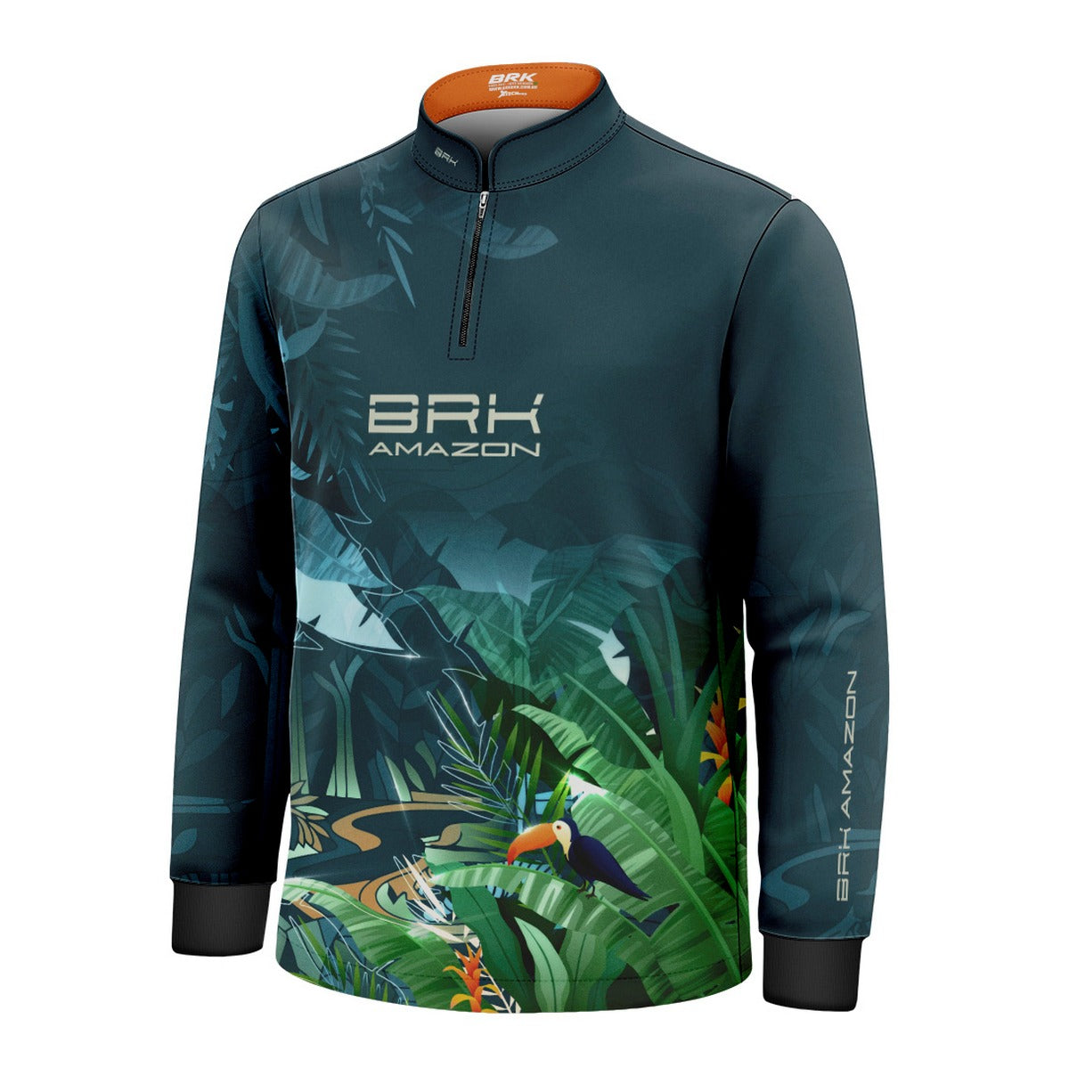 Camisa de Pesca Infantil Brk Amazon Fauna e Flora com Proteção UV50 - Brk Fishing