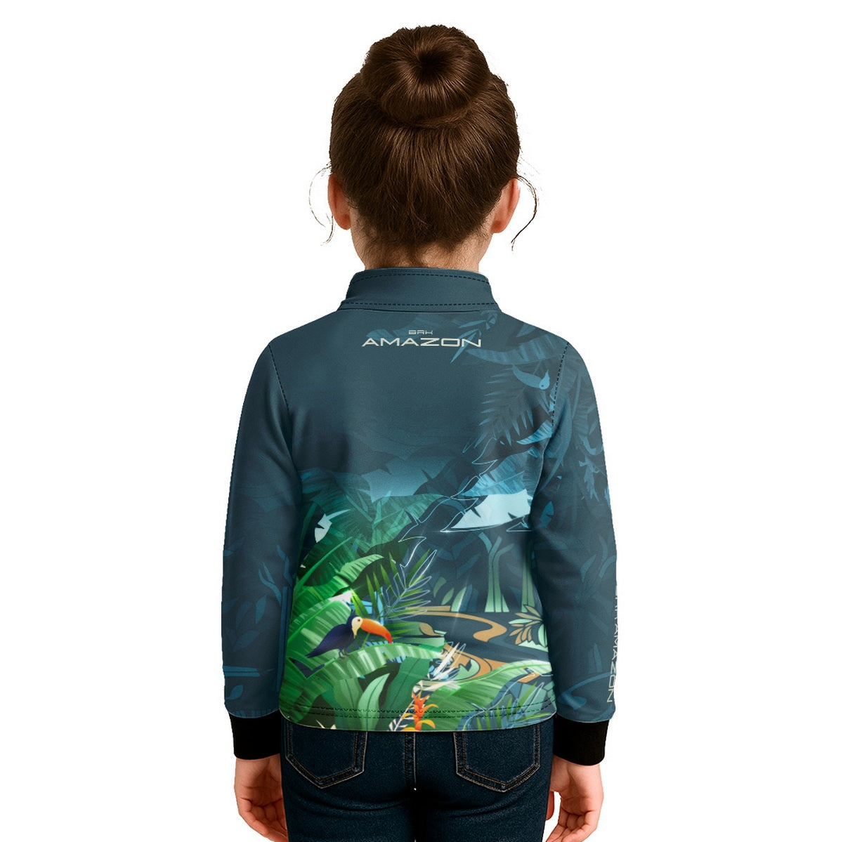 Camisa de Pesca Infantil Brk Amazon Fauna e Flora com Proteção UV50 - Brk Fishing
