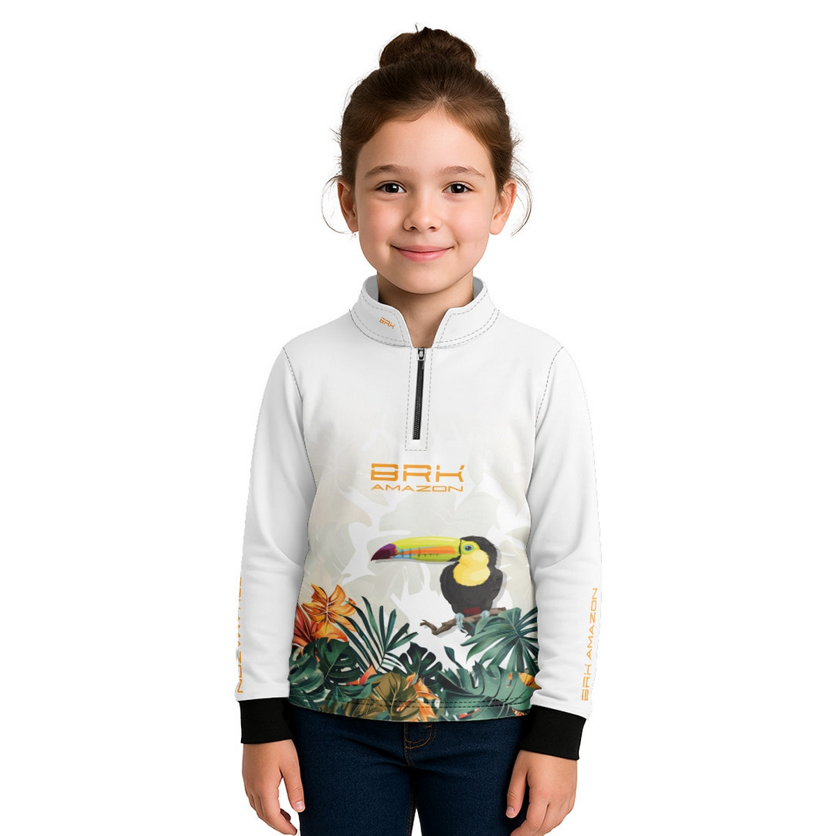 Camisa de Pesca Infantil Brk Amazon Tucano com Proteção UV50 - Brk Fishing