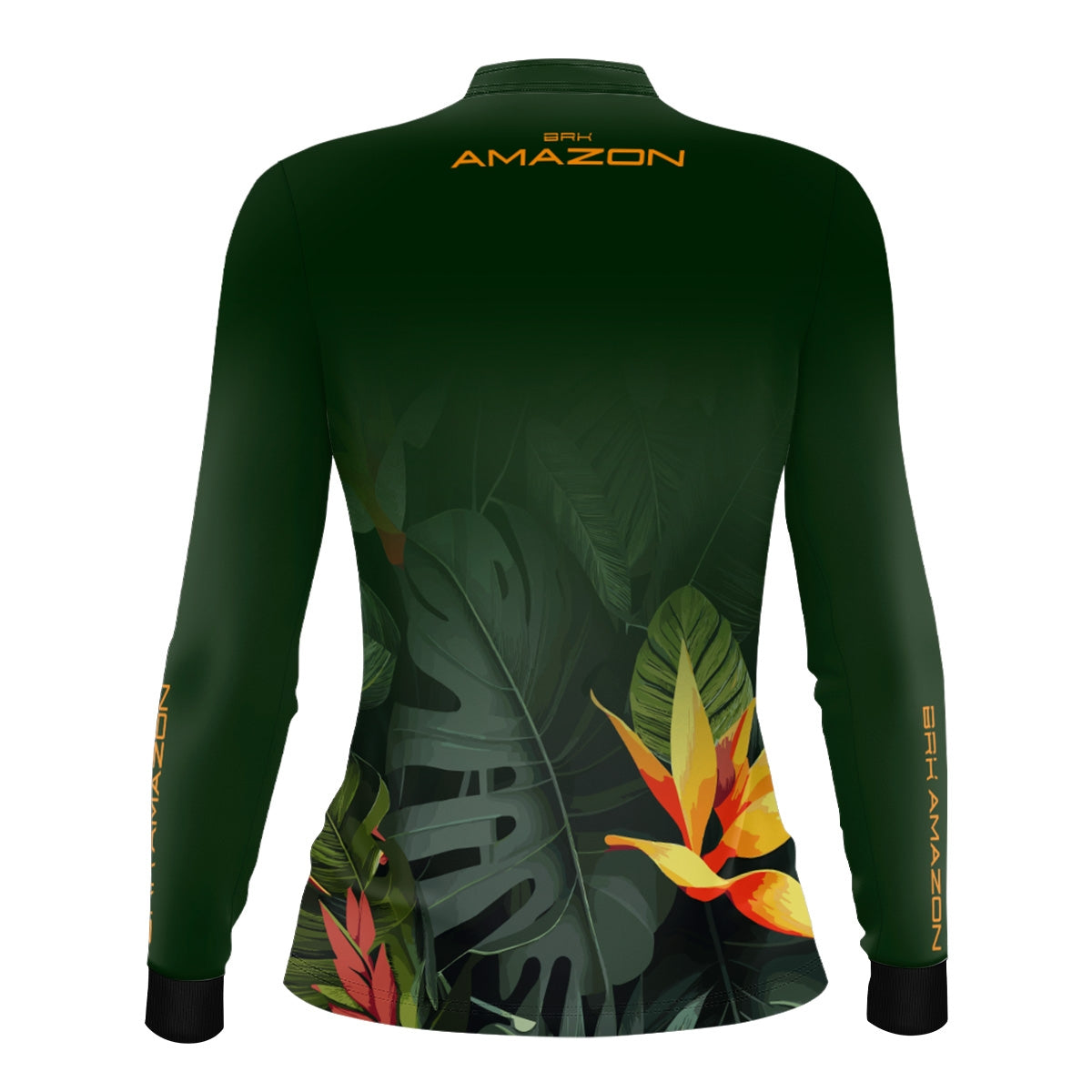 Camisa de Pesca Feminina Brk Amazon Verde Folhagem com Proteção UV50 Brk Fishing