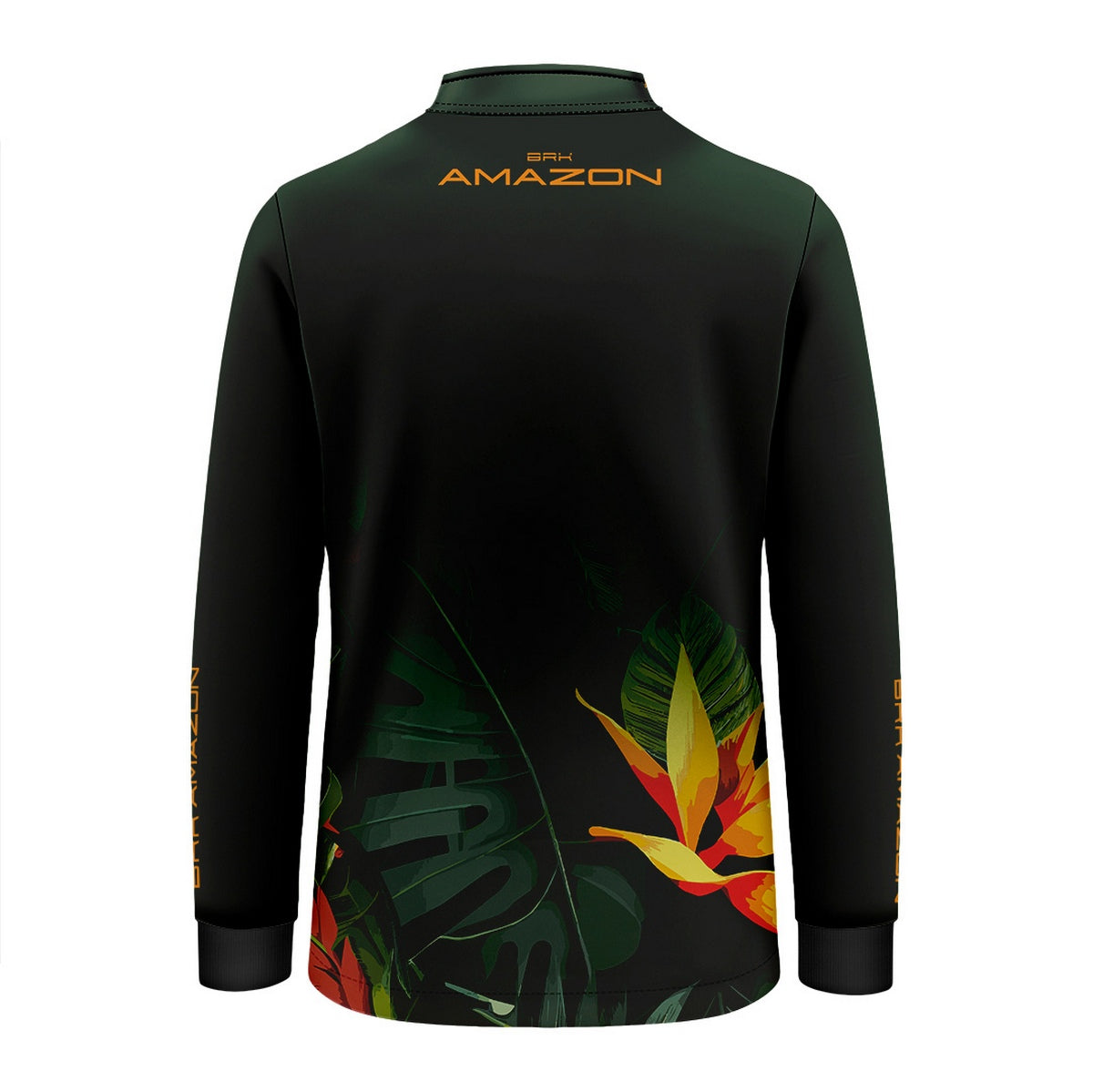 Camisa de Pesca Infantil Brk Amazon Verde Folhagem com Proteção UV50 - Brk Fishing