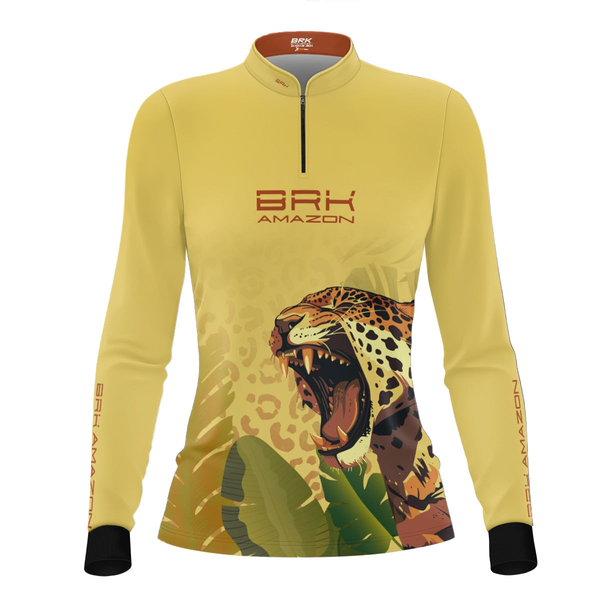 Camisa de Pesca Feminina Brk Amazon Onça com Proteção UV50 Brk Fishing