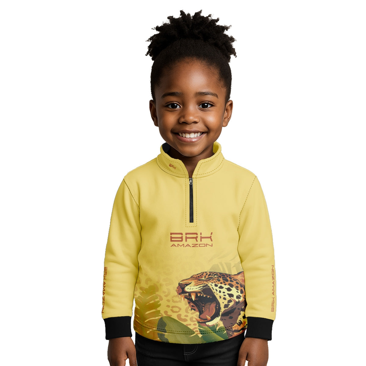 Camisa de Pesca Infantil Brk Amazon Onça com Proteção UV50 - Brk Fishing