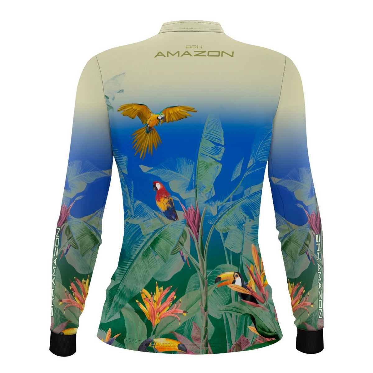 Camisa de Pesca Feminina Brk Amazon Araras e Tucanos com Proteção UV50 Brk Fishing