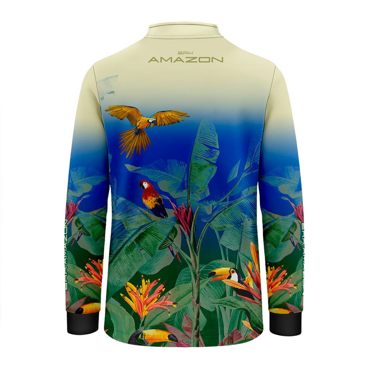 Camisa de Pesca Infantil Brk Amazon Araras e Tucanos com Proteção UV50 - Brk Fishing