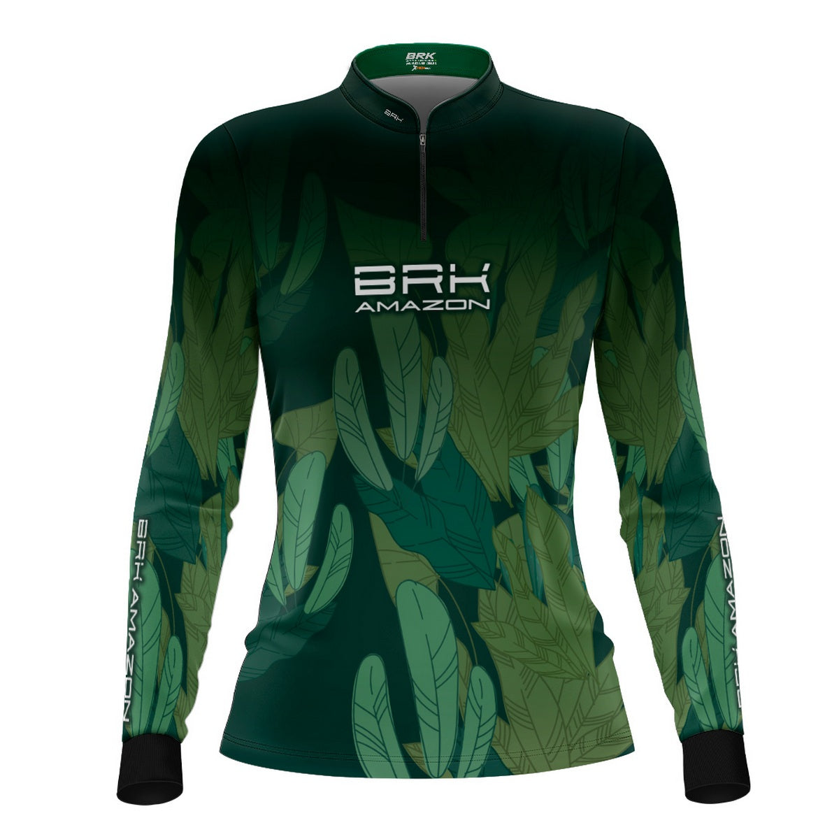 Camisa de Pesca Feminina Brk Amazon Floresta com Proteção UV50 Brk Fishing