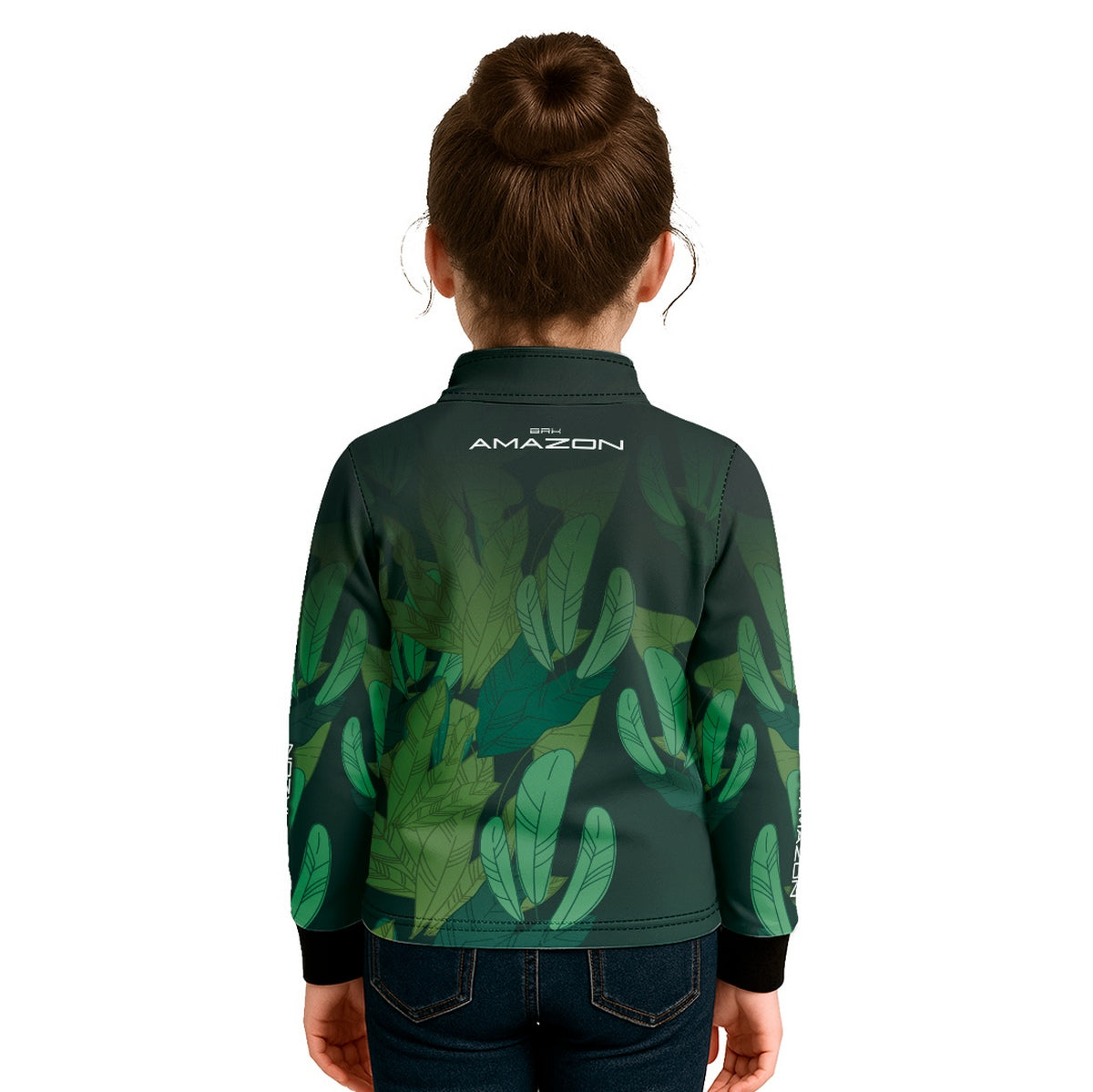 Camisa de Pesca Infantil Brk Amazon Floresta com Proteção UV50 - Brk Fishing