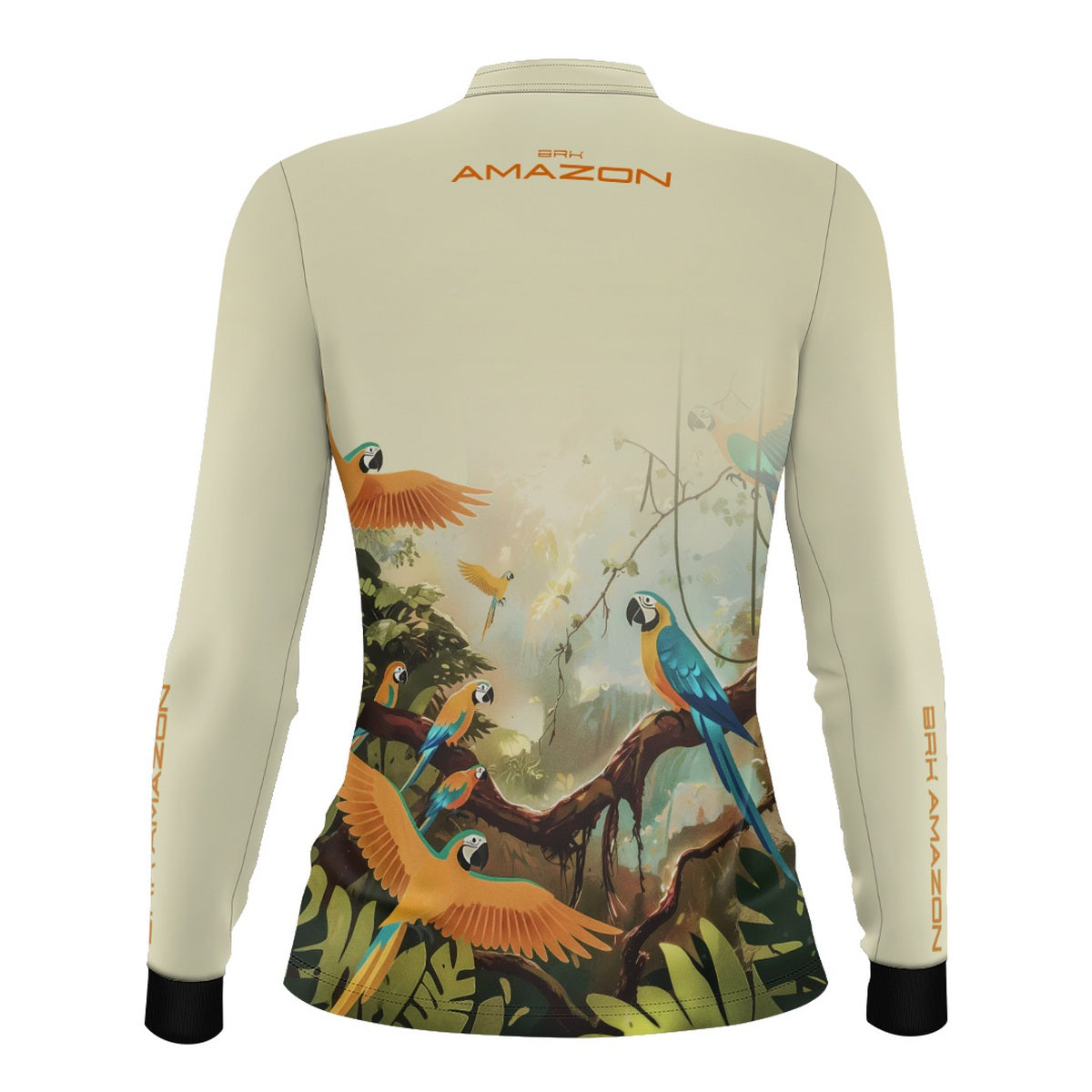 Camisa de Pesca Feminina Brk Amazon Araras com Proteção UV50 Brk Fishing