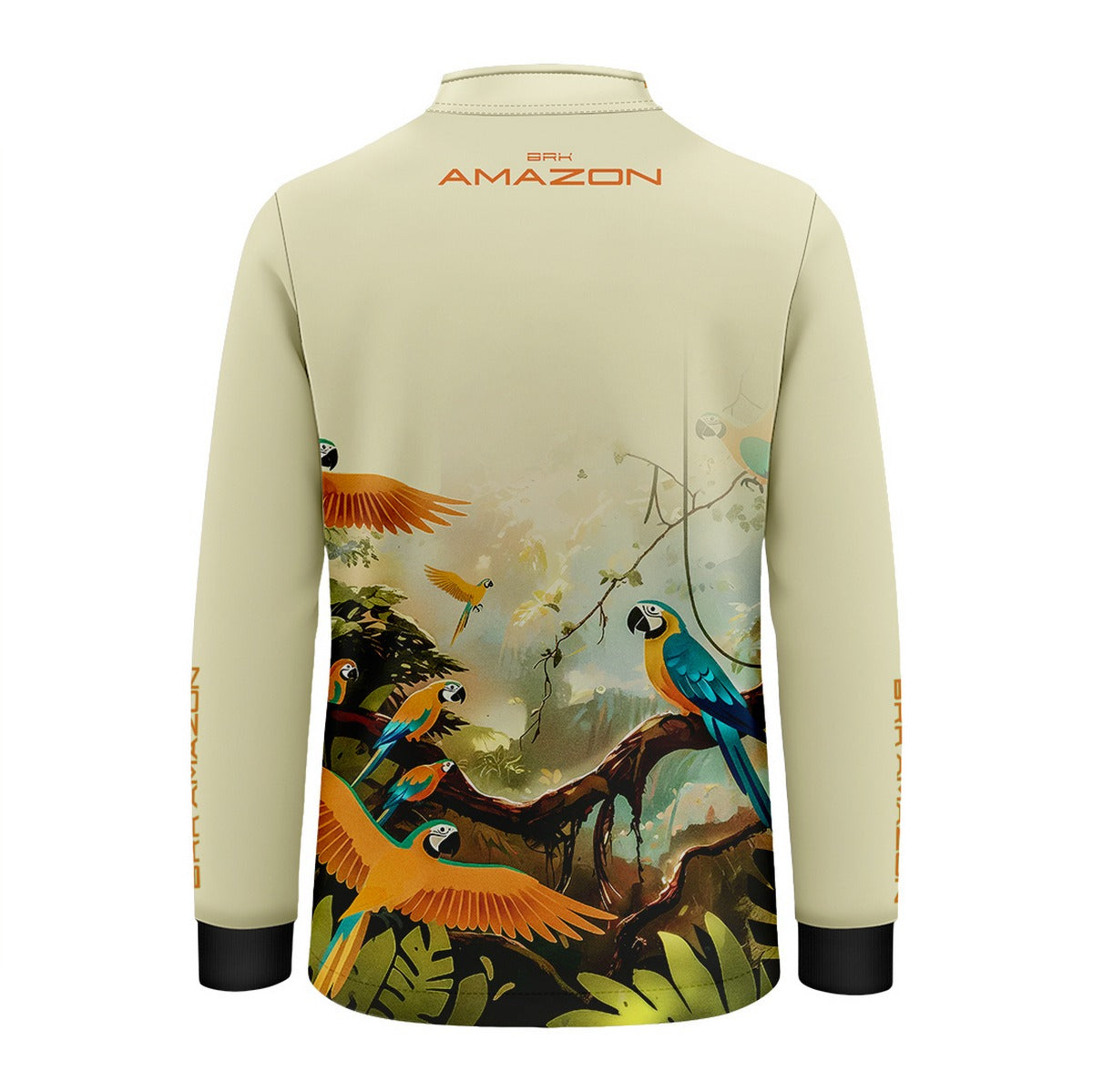 Camisa de Pesca Infantil Brk Amazon Araras com Proteção UV50 - Brk Fishing