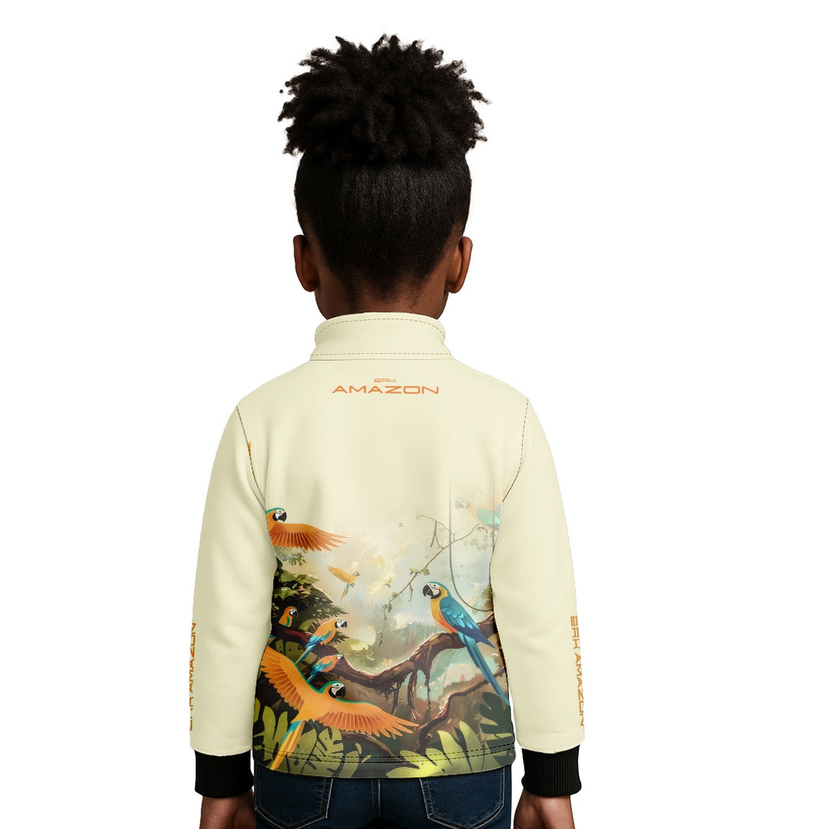 Camisa de Pesca Infantil Brk Amazon Araras com Proteção UV50 - Brk Fishing