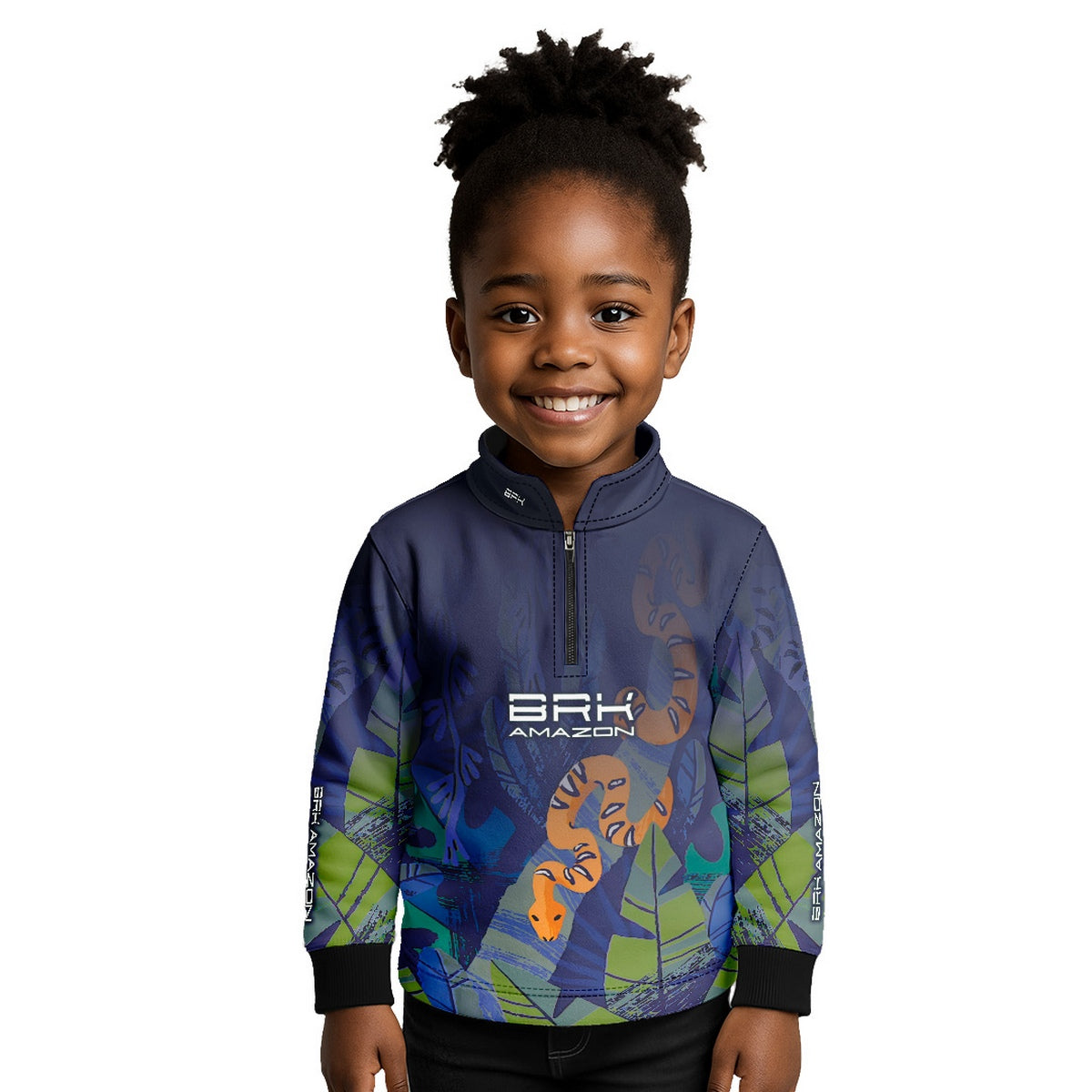 Camisa de Pesca Infantil Brk Amazon Cobra com Proteção UV50 - Brk Fishing