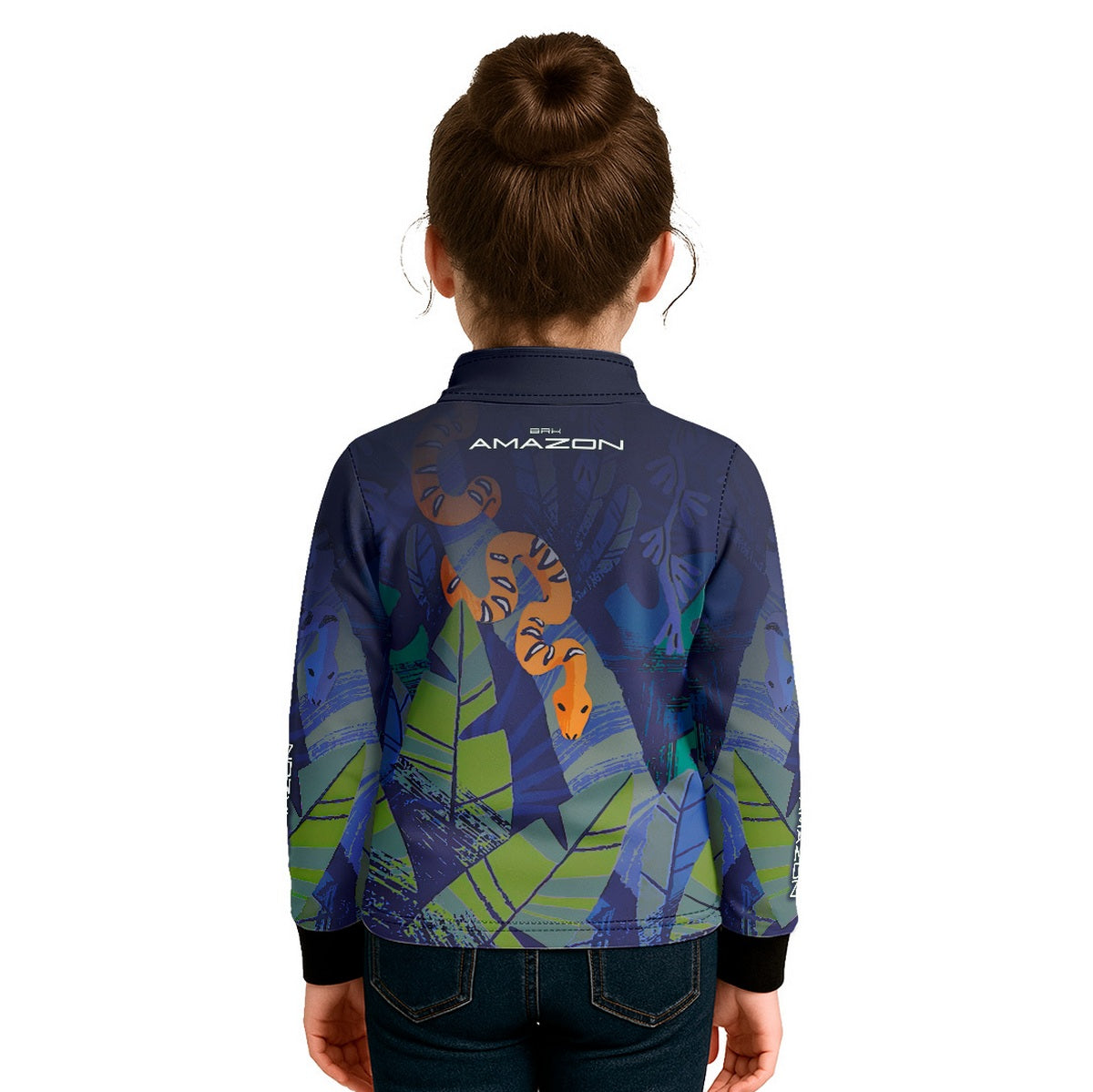 Camisa de Pesca Infantil Brk Amazon Cobra com Proteção UV50 - Brk Fishing