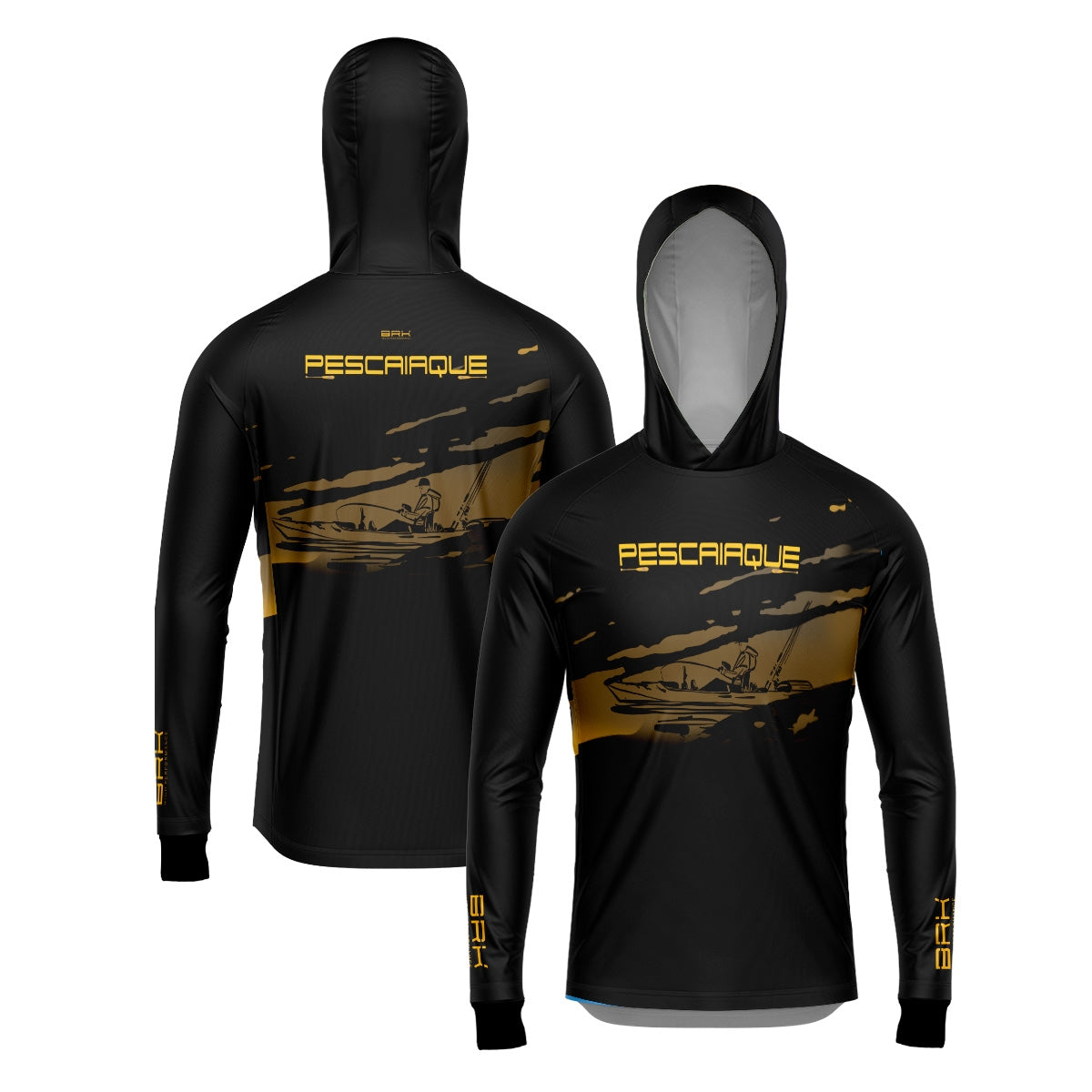 Camisa de Pesca Brk com Capuz Hybrid Pescaiaque com Proteção Solar UV50+ - Brk Fishing