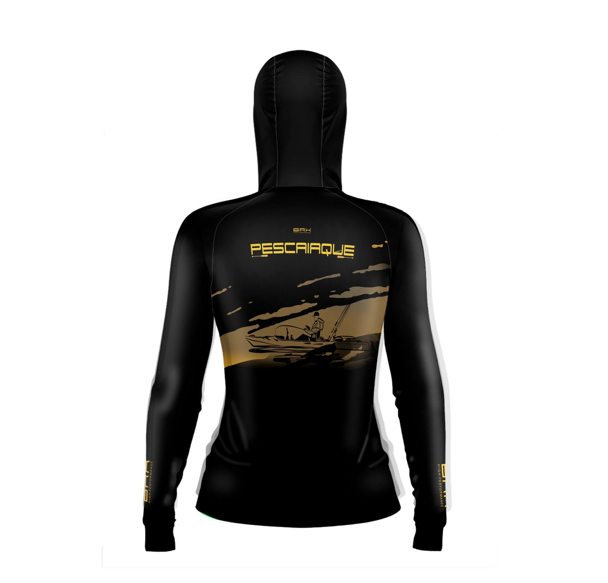Camisa de Pesca Feminina Brk com Capuz Hybrid Pescaiaque com Proteção Solar UV50+ - Brk Fishing