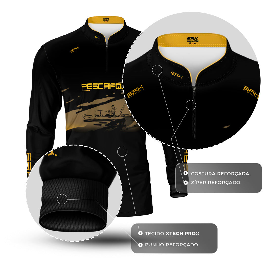 Camisa de Pesca Brk Pescaiaque com Proteção Solar UV50+ - Brk Fishing