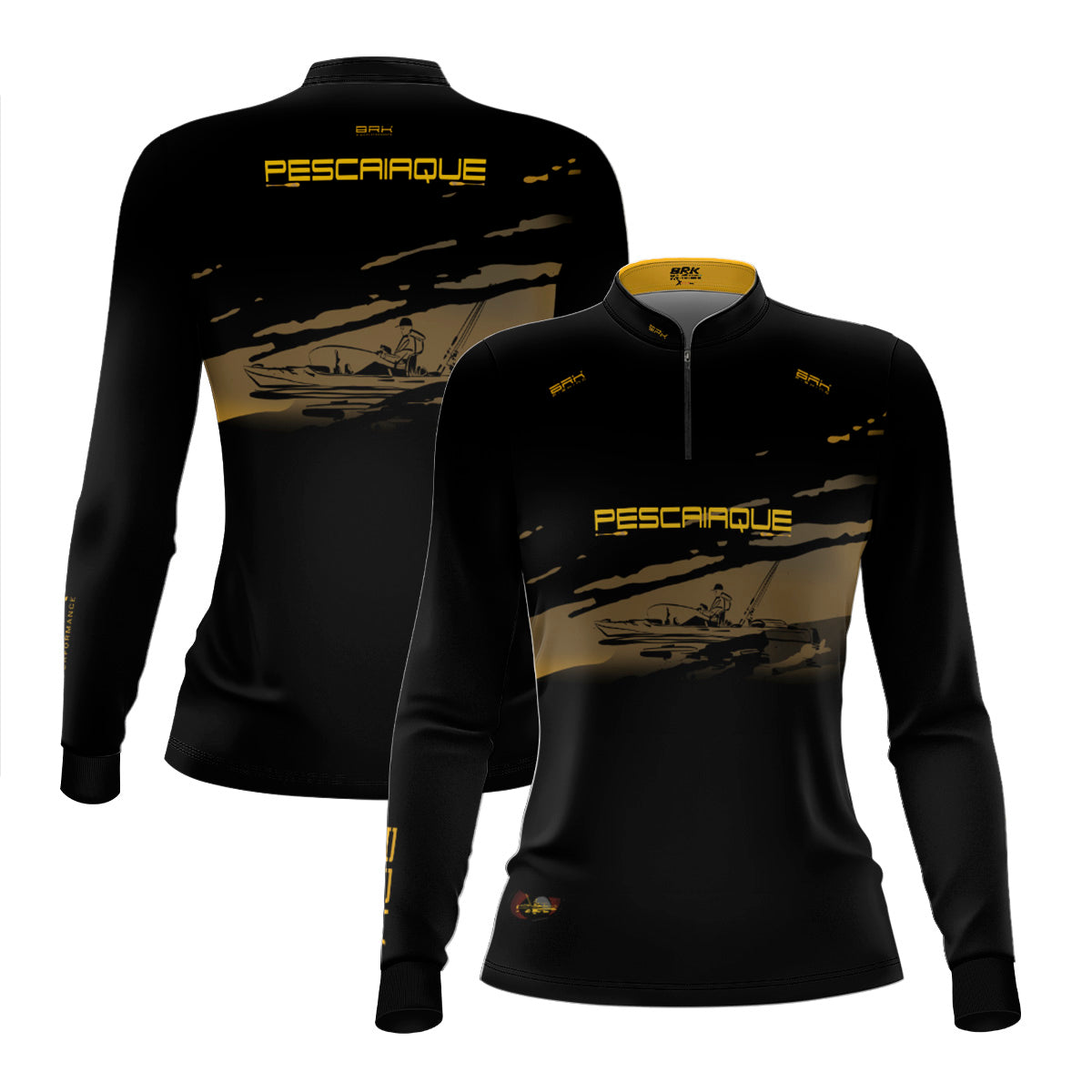 Camisa de Pesca Feminina Brk Pescaiaque com Proteção Solar UV50+ - Brk Fishing