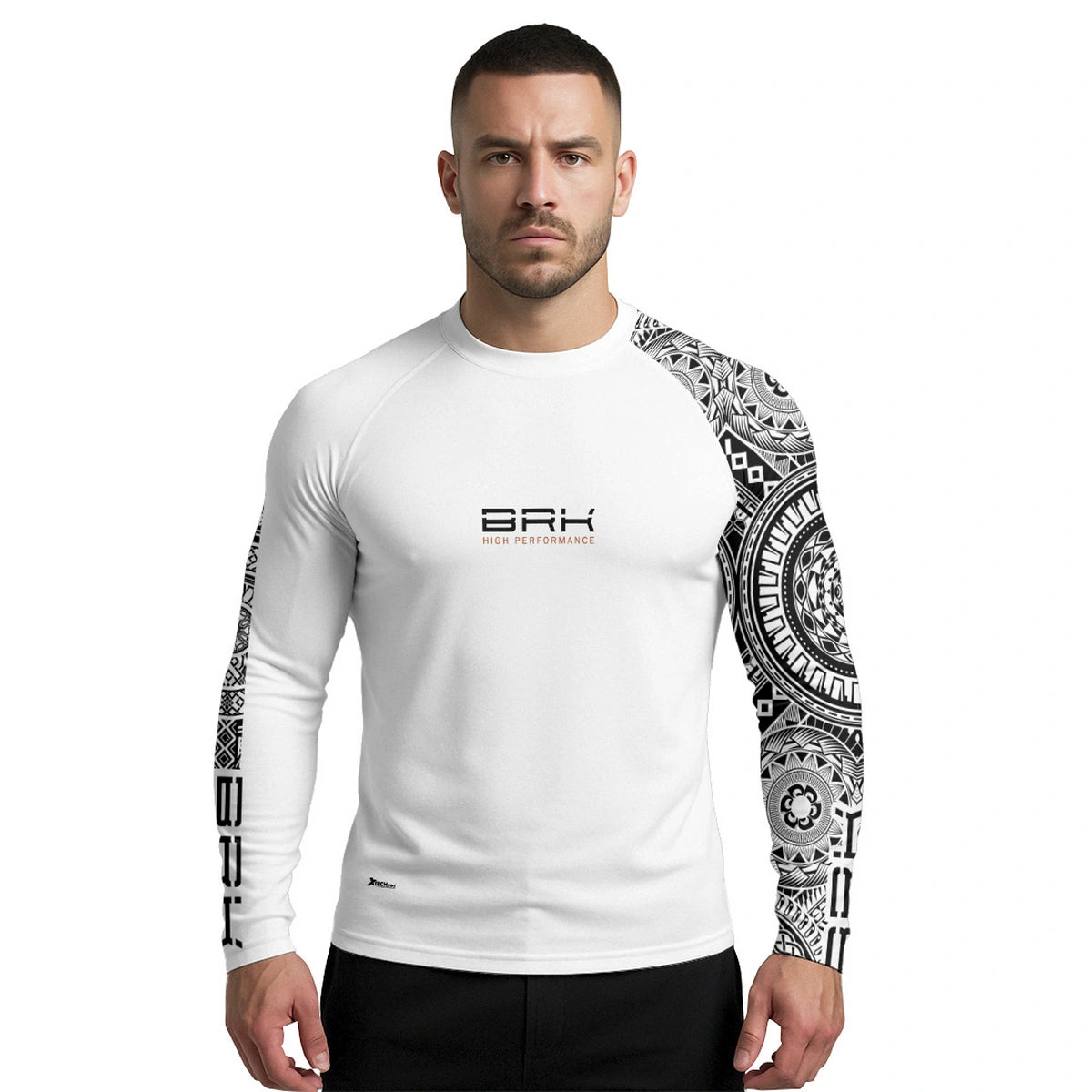 Camisa UV50 Segunda Pele Brk Maori Branca 2 - Brk Fishing