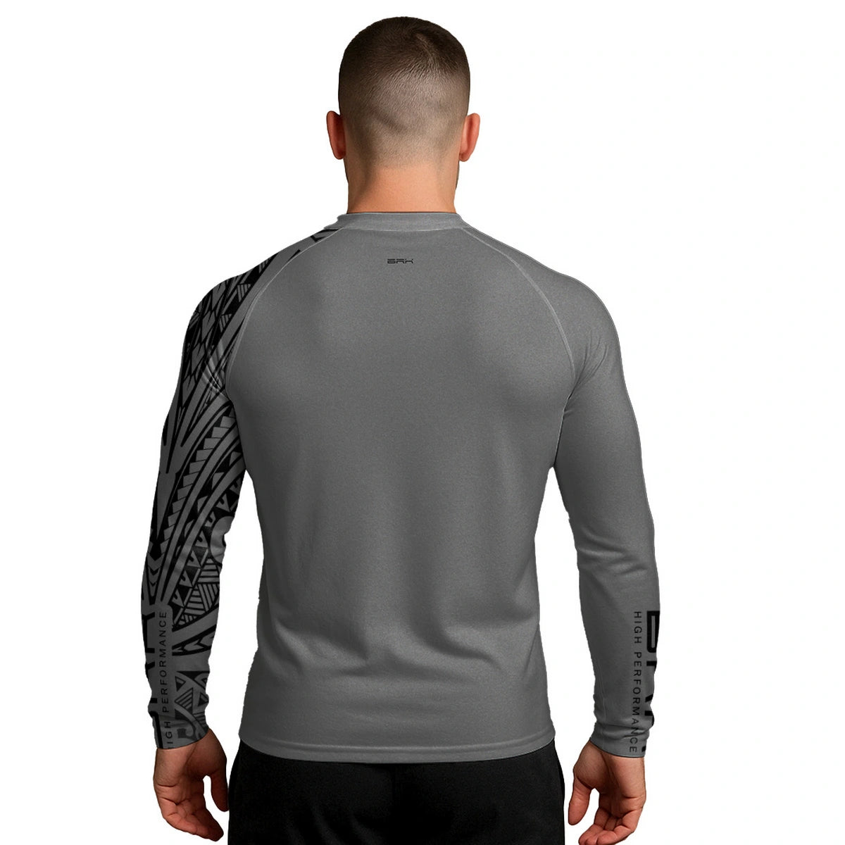 Camisa UV50 Segunda Pele Brk Maori Design Cinza e Preto - Brk Fishing